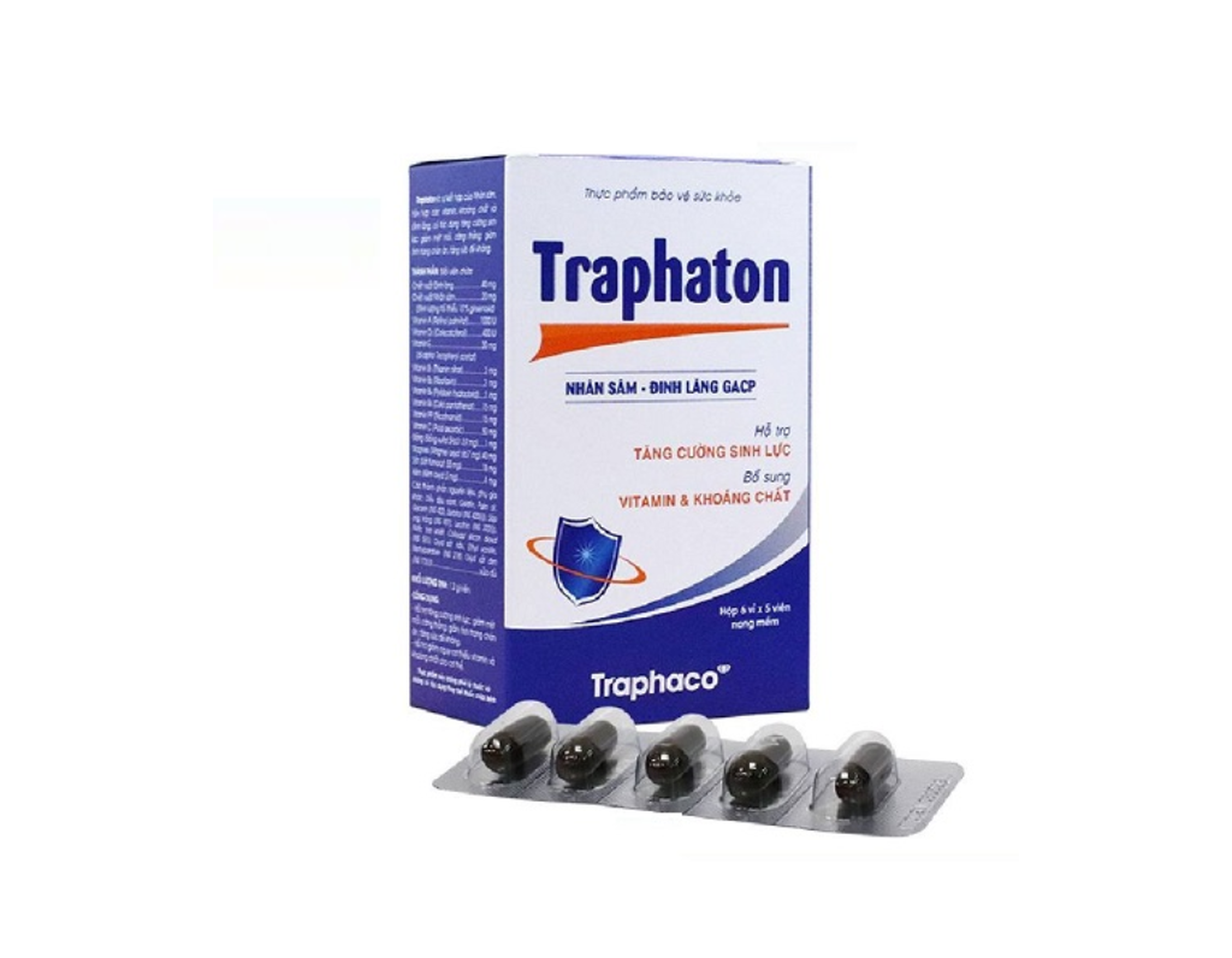 Thực phẩm Traphaton bổ sung vitamin và khoáng chất  (Hộp 6 vỉ x 5 viên)