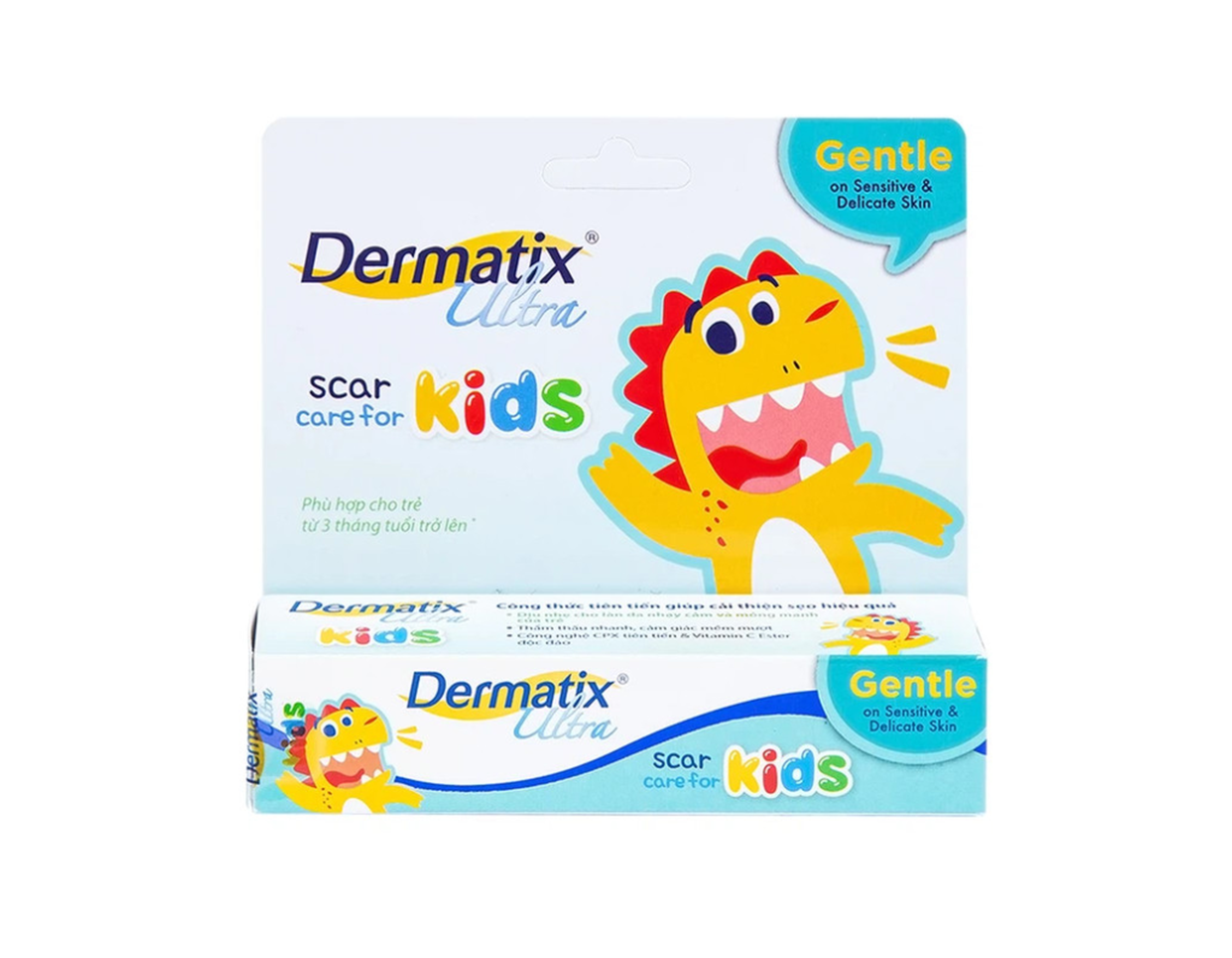 Gel trị sẹo Dermatix Ultra Scar Care For Kids Menarini phù hợp cho trẻ từ 3 tháng tuổi trở lên (Hộp 1 tuýp 5g)