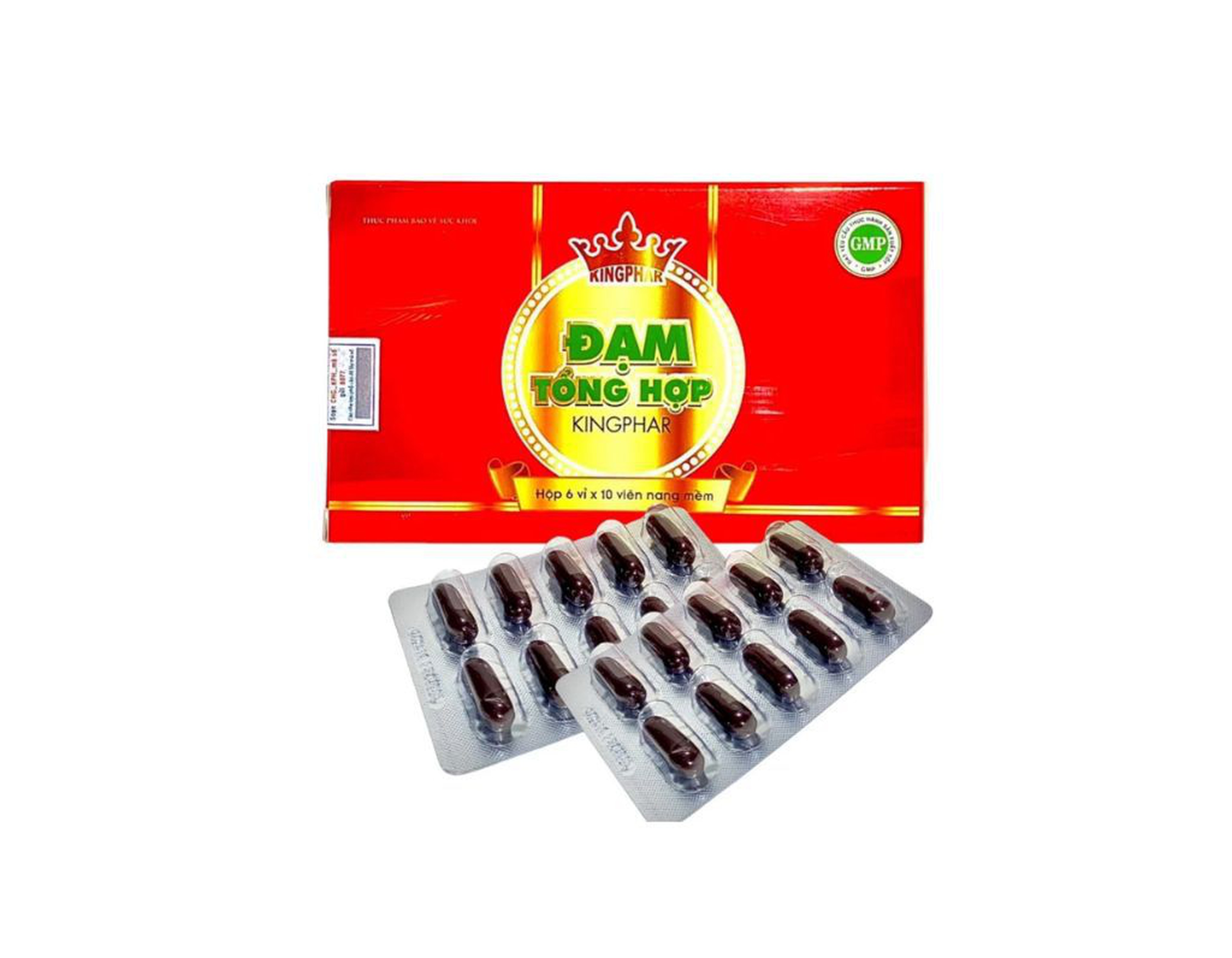 Đạm Tổng Hợp Kingphar, hỗ trợ ăn ngon, tăng cường sức đề kháng (Hộp  6 vỉ x 10 viên)