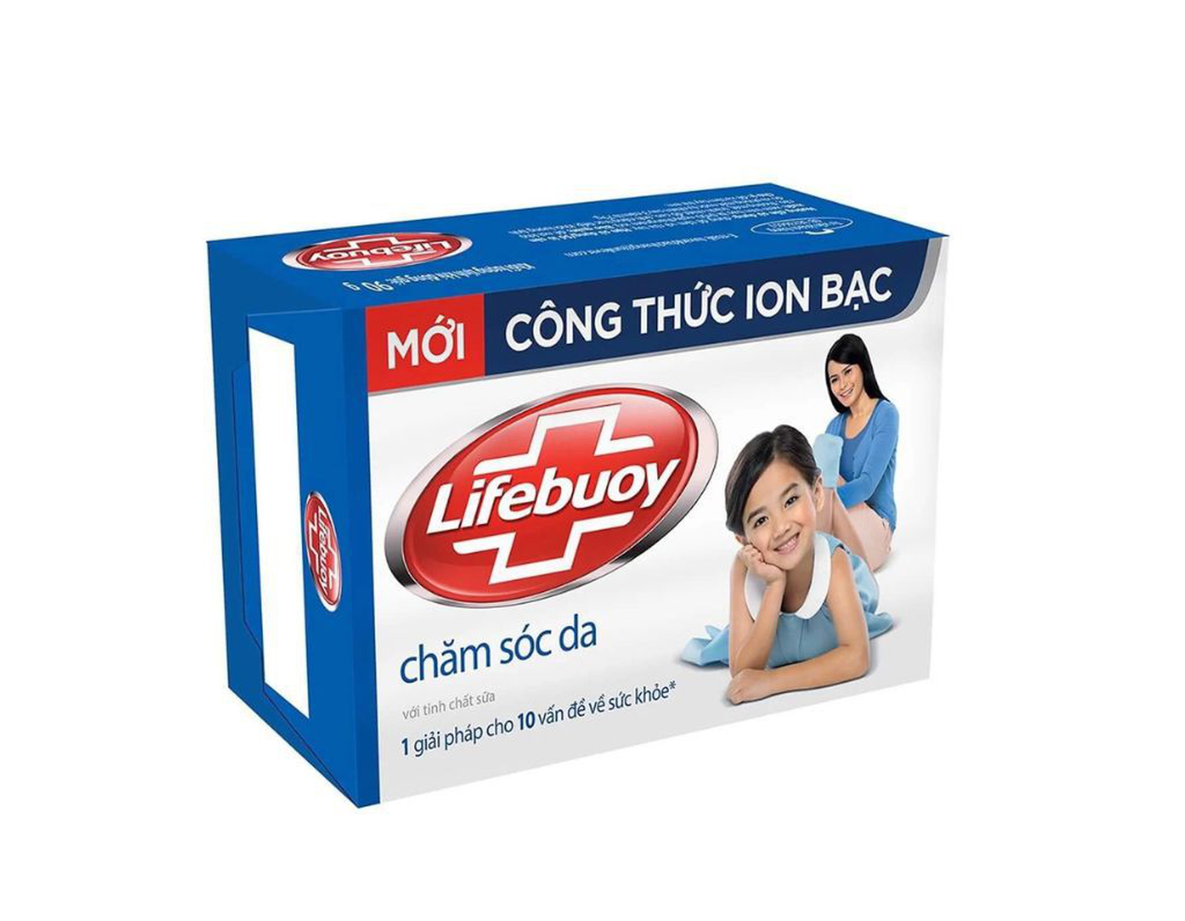 Xà bông cục Lifebuoy chăm sóc da (Hộp 90g)