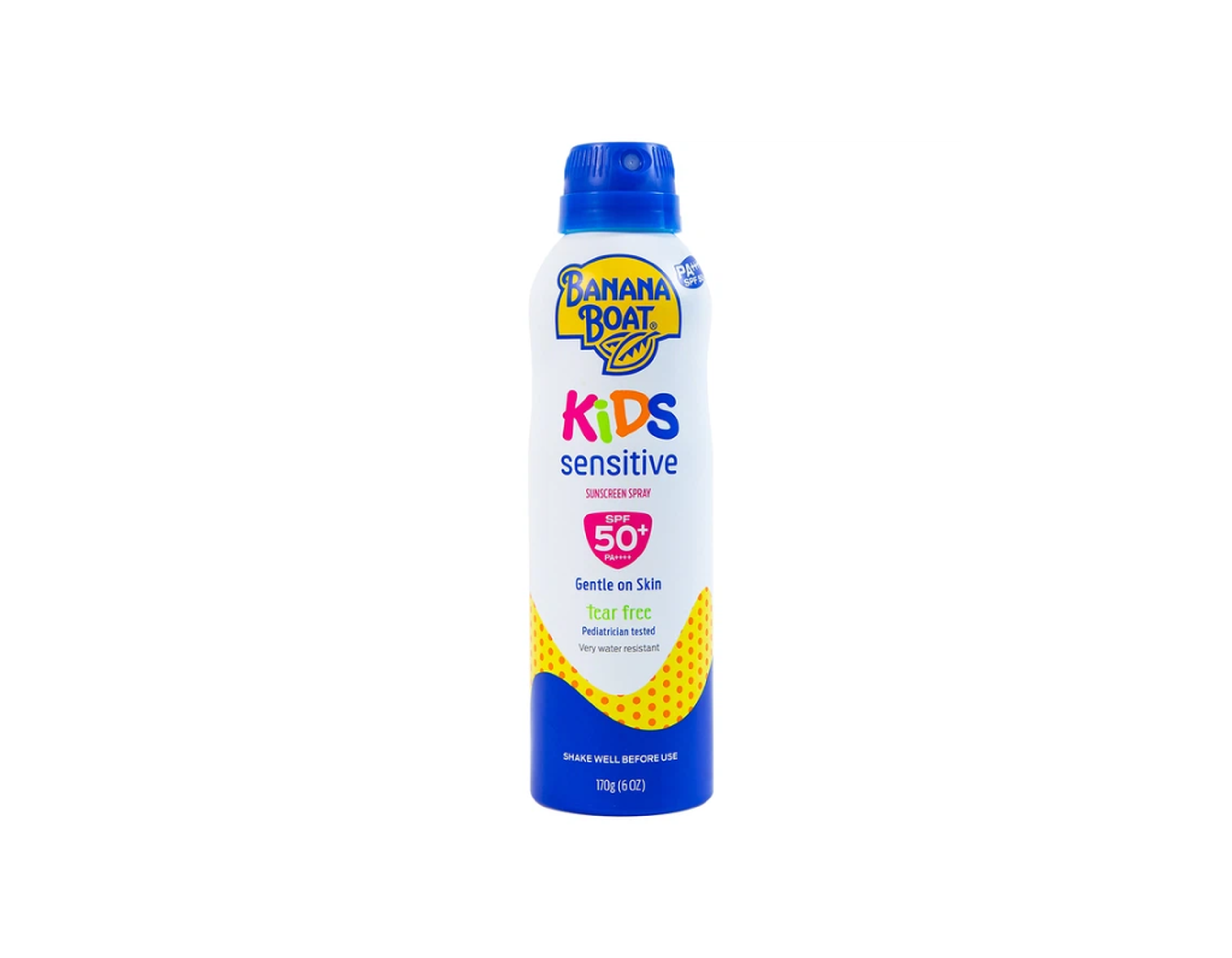 Xịt Chống Nắng Banana Boat Kids Sensitive SPF50+ PA++++ bảo vệ da toàn thân (Chai 170g)