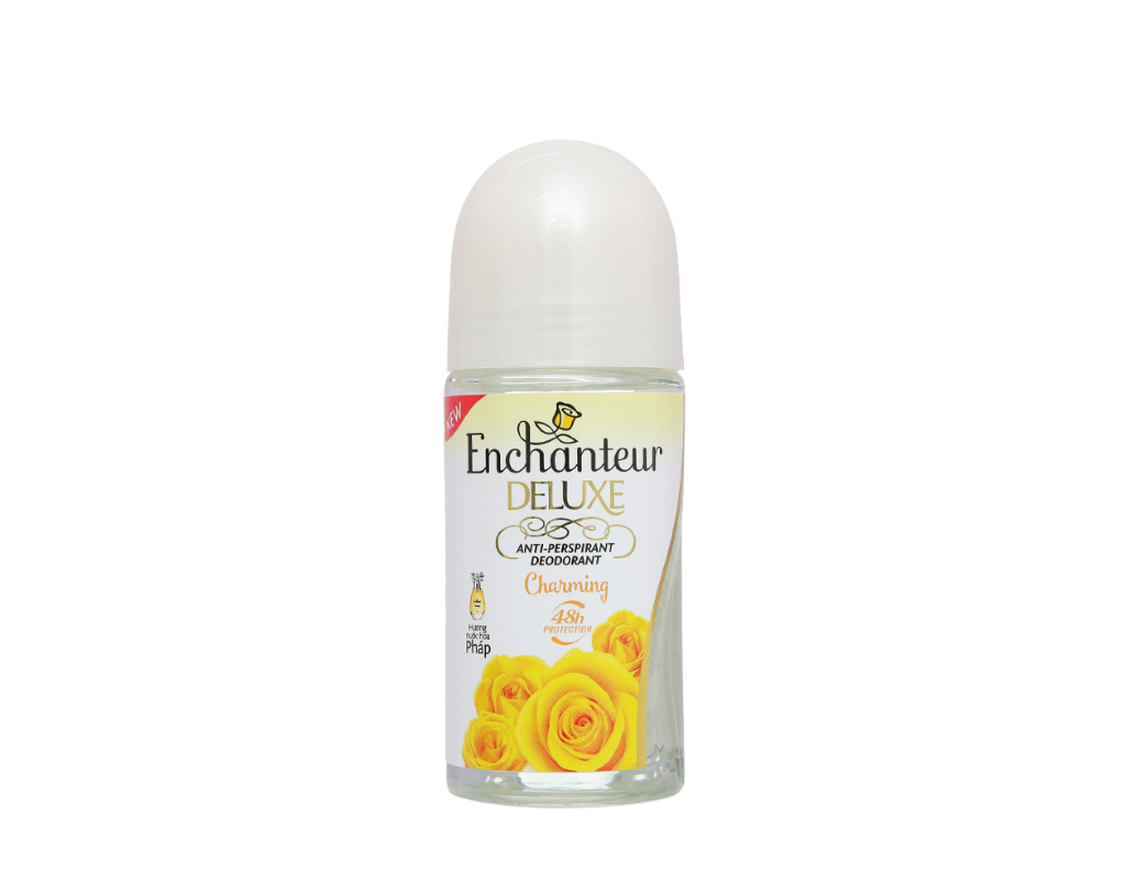 Lăn khử mùi nước hoa Enchanteur Deluxe Charming ngăn tiết mồ hôi hiệu quả (Chai 50ml)