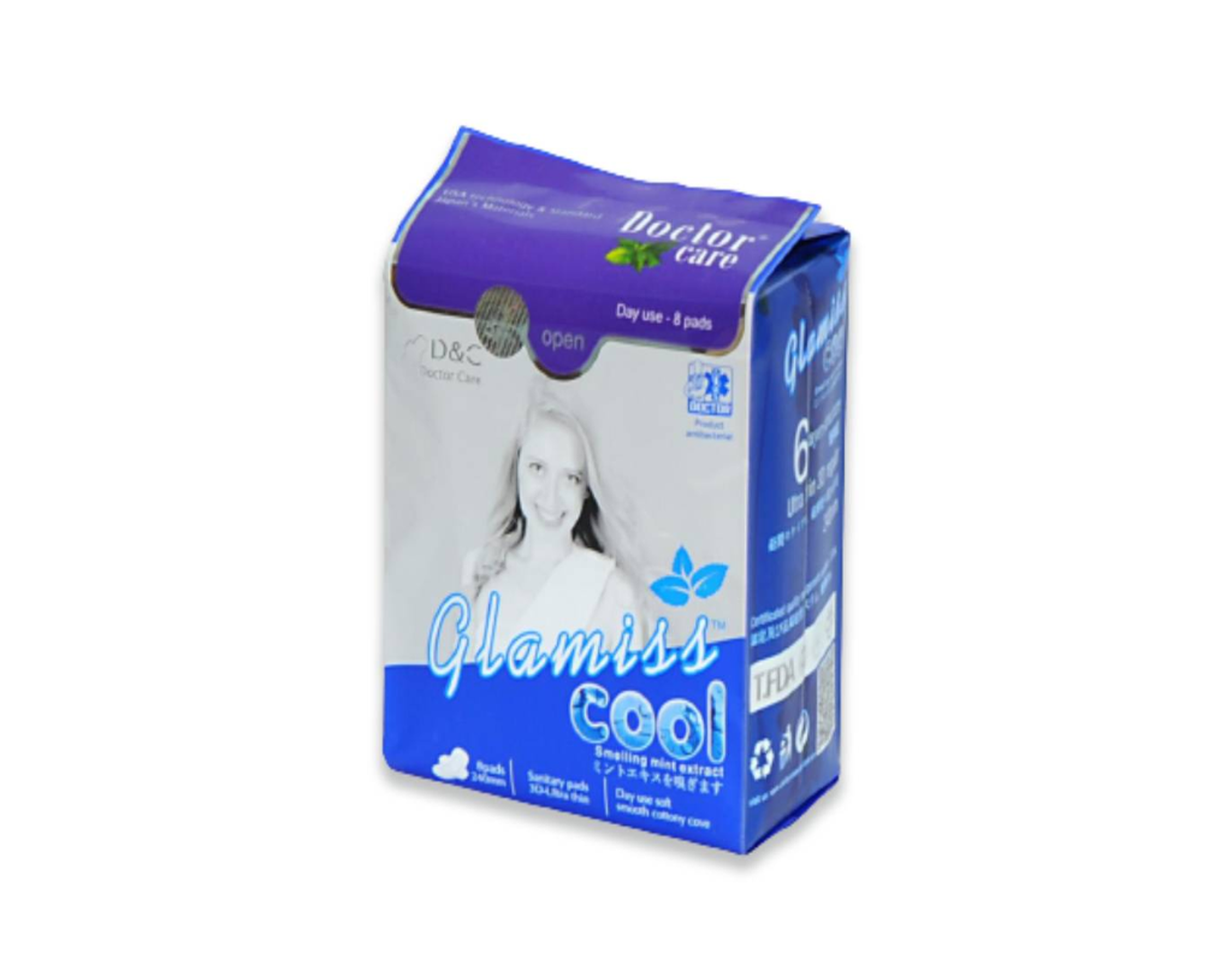 Băng vệ sinh Doctor Care Glamiss cool hàng ngày 15.5cm (Gói 20 miếng)