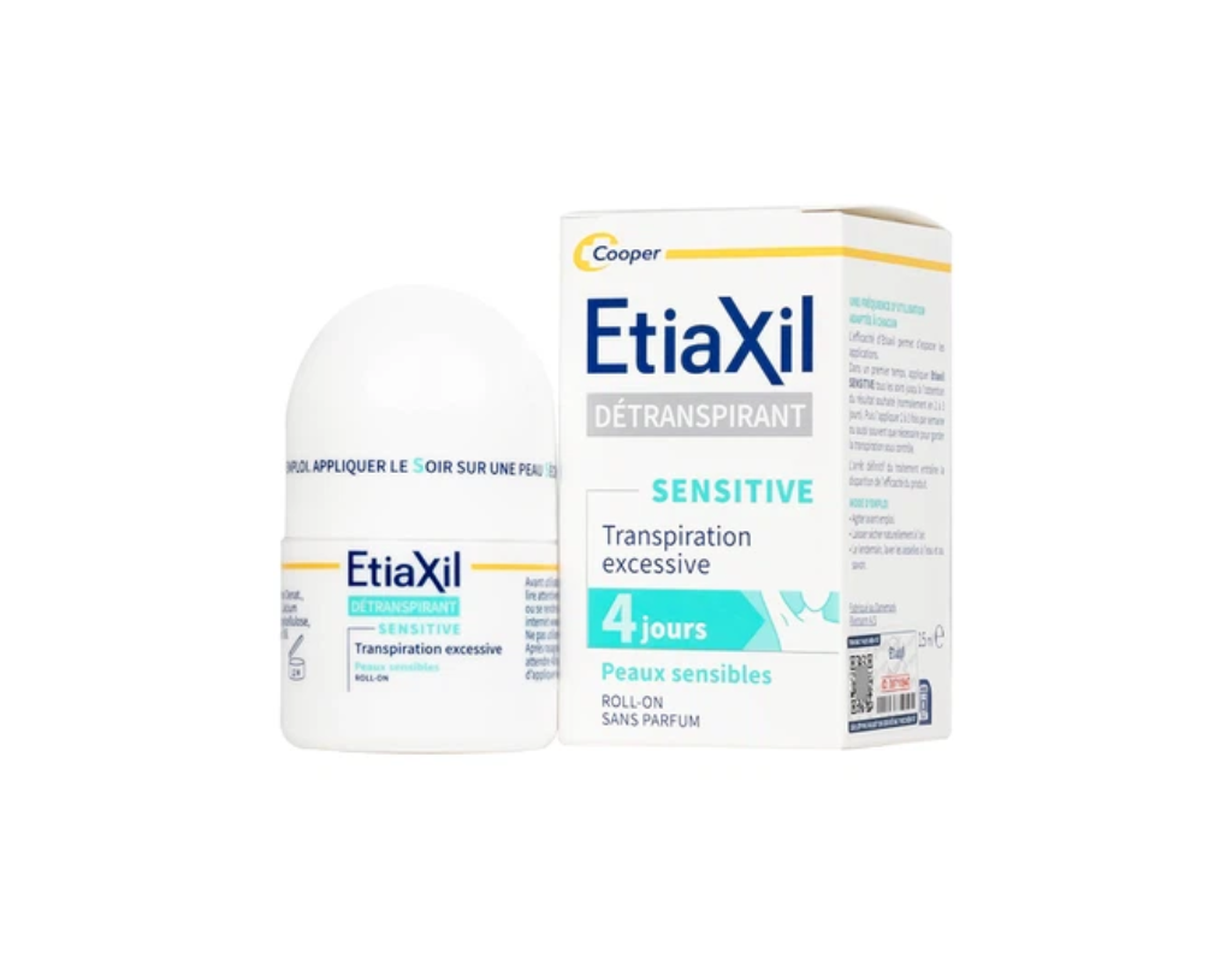 Lăn khử mùi Etiaxil Detranspirant Aisselles Peaux Sensibles chống mùi đặc trị cho da nhạy cảm (Chai 15ml)