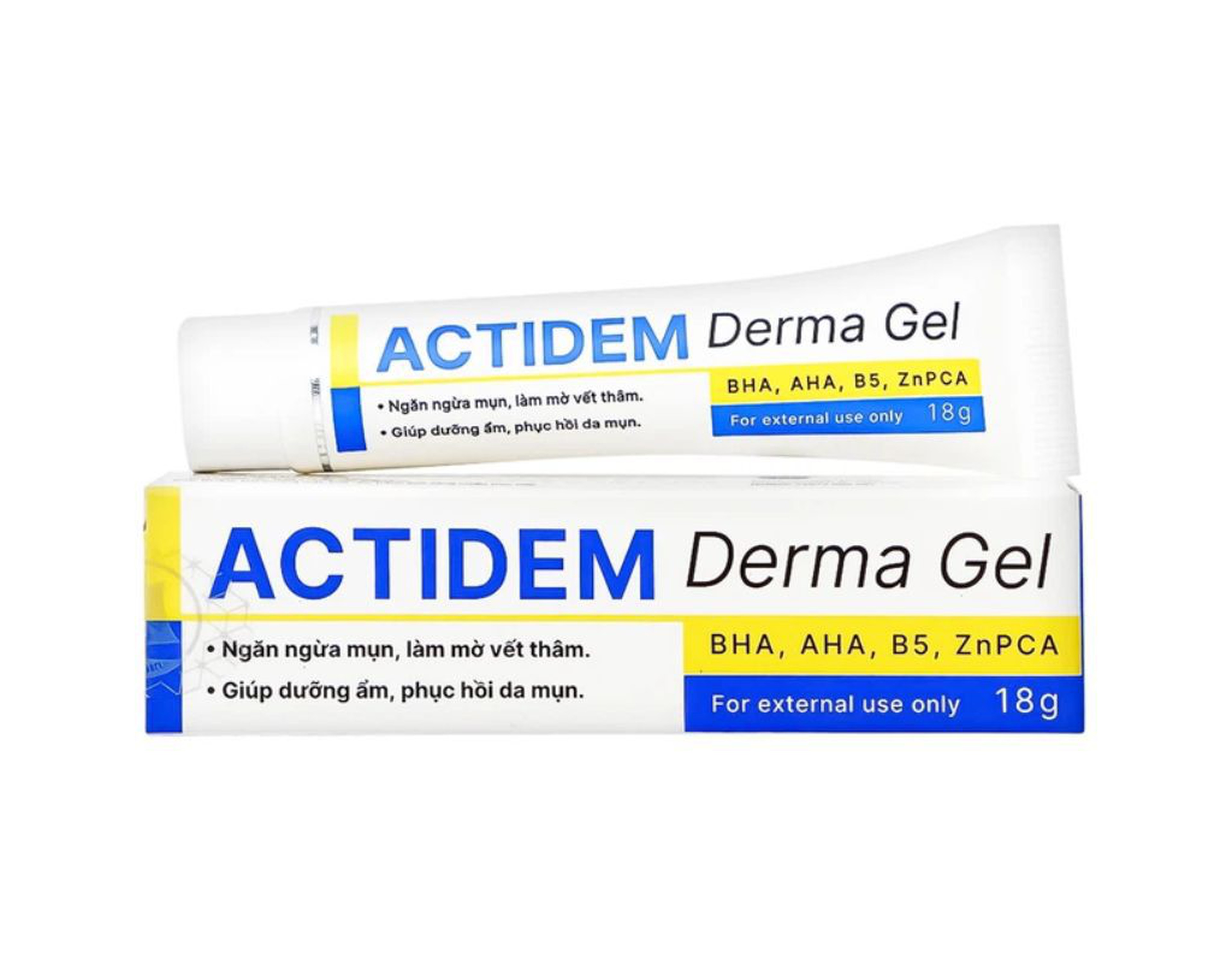 Gel Actidem Derma giúp ngăn ngừa mụn, làm mờ vết thâm (Hộp 1 tuýp 18g)