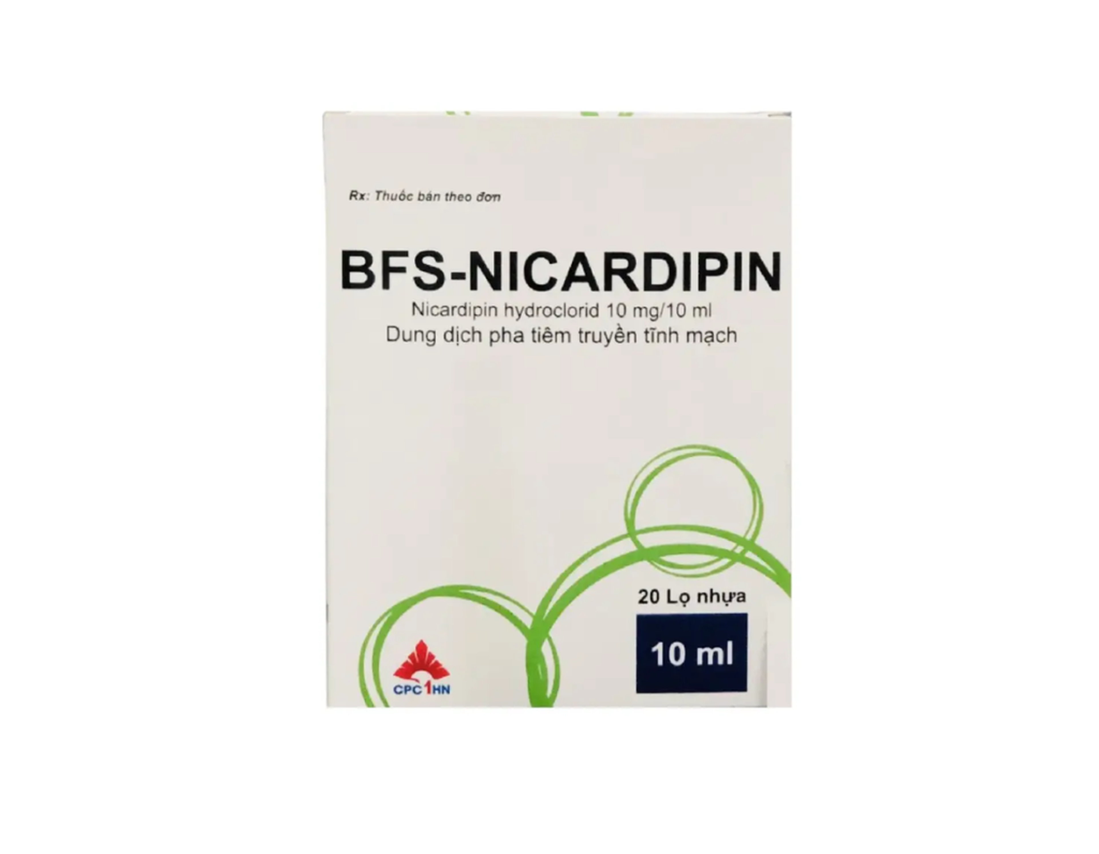 Thuốc đường tiêm BFS-Nicardipin giúp hạ huyết áp (Hộp 20 lọ nhựa 10ml)