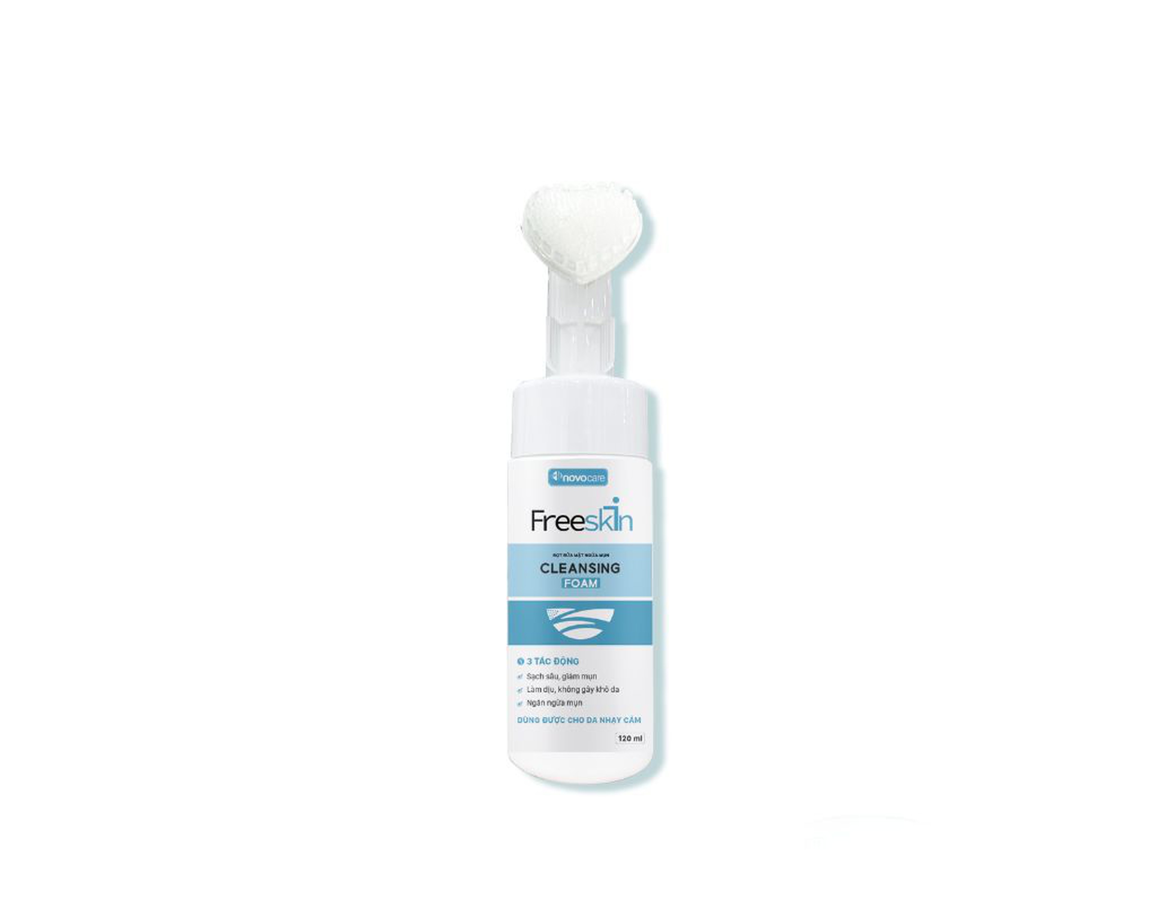 Bọt rửa mặt ngừa mụn Freeskin Cleansing Foam giúp sạch sâu, ngừa mụn tái phát (Hộp 1 chai 120ml)
