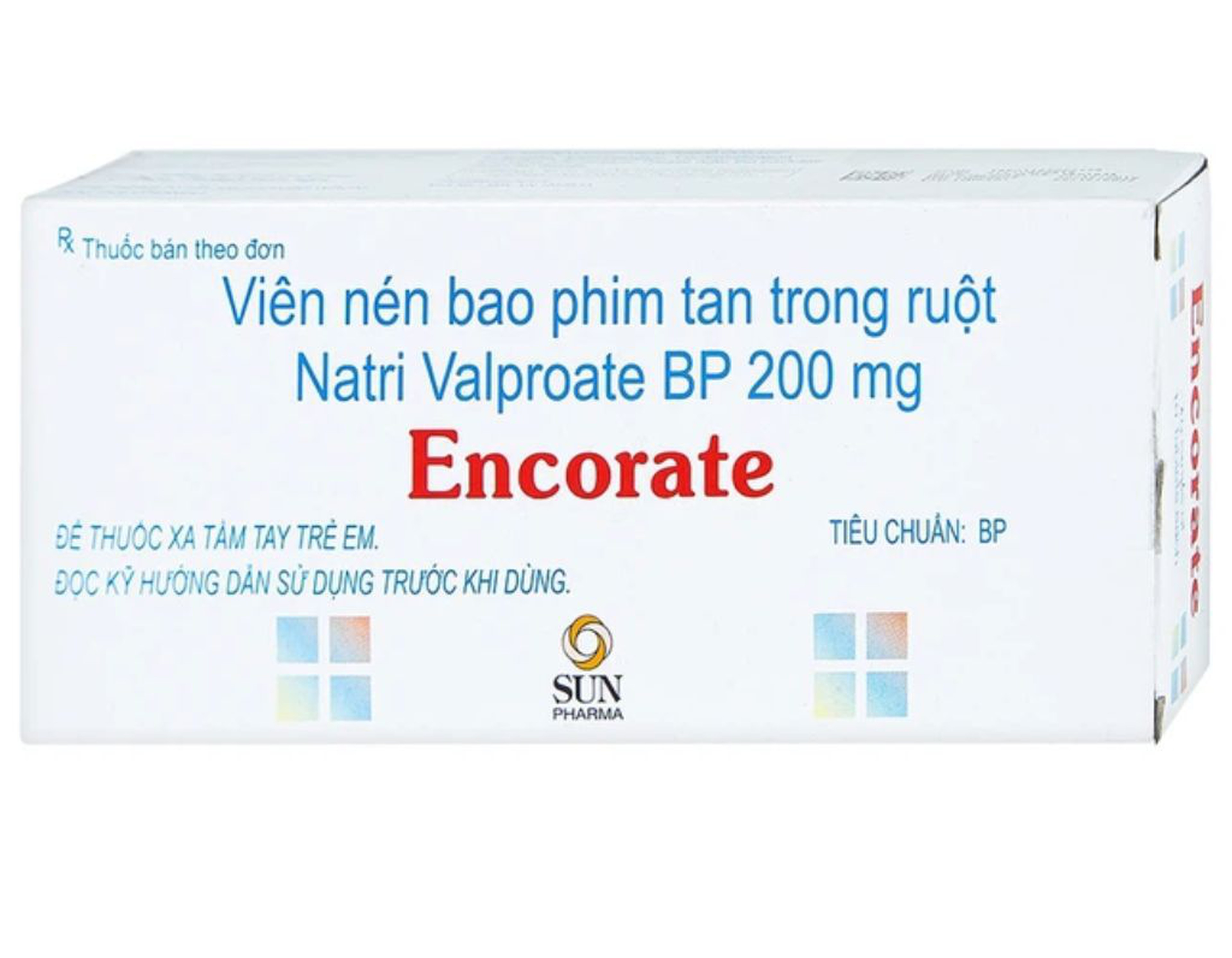 Thuốc Encorate 200mg điều trị động kinh (10 vỉ * 10 viên)