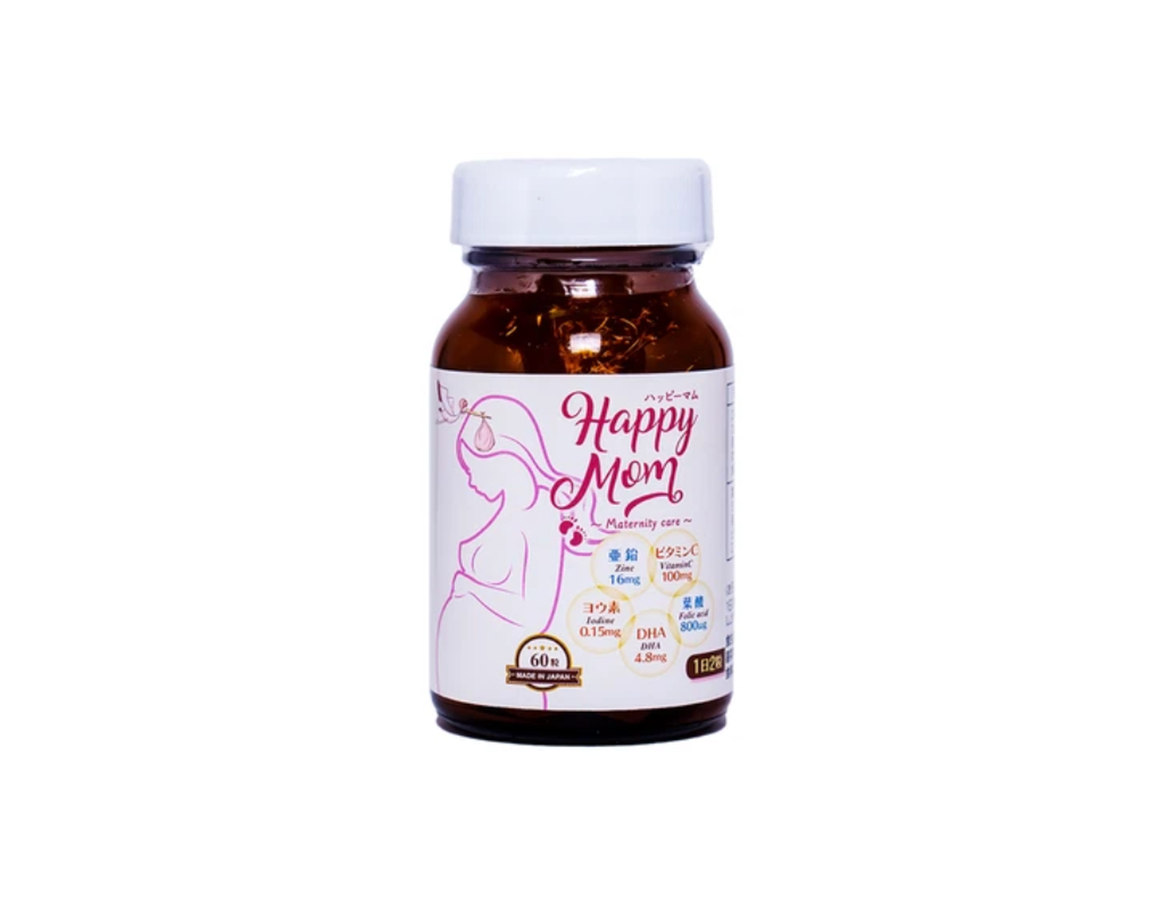 Viên uống Happy Mom Jpanwell bổ sung vitamin và khoáng chất ( Hộp 60 viên)