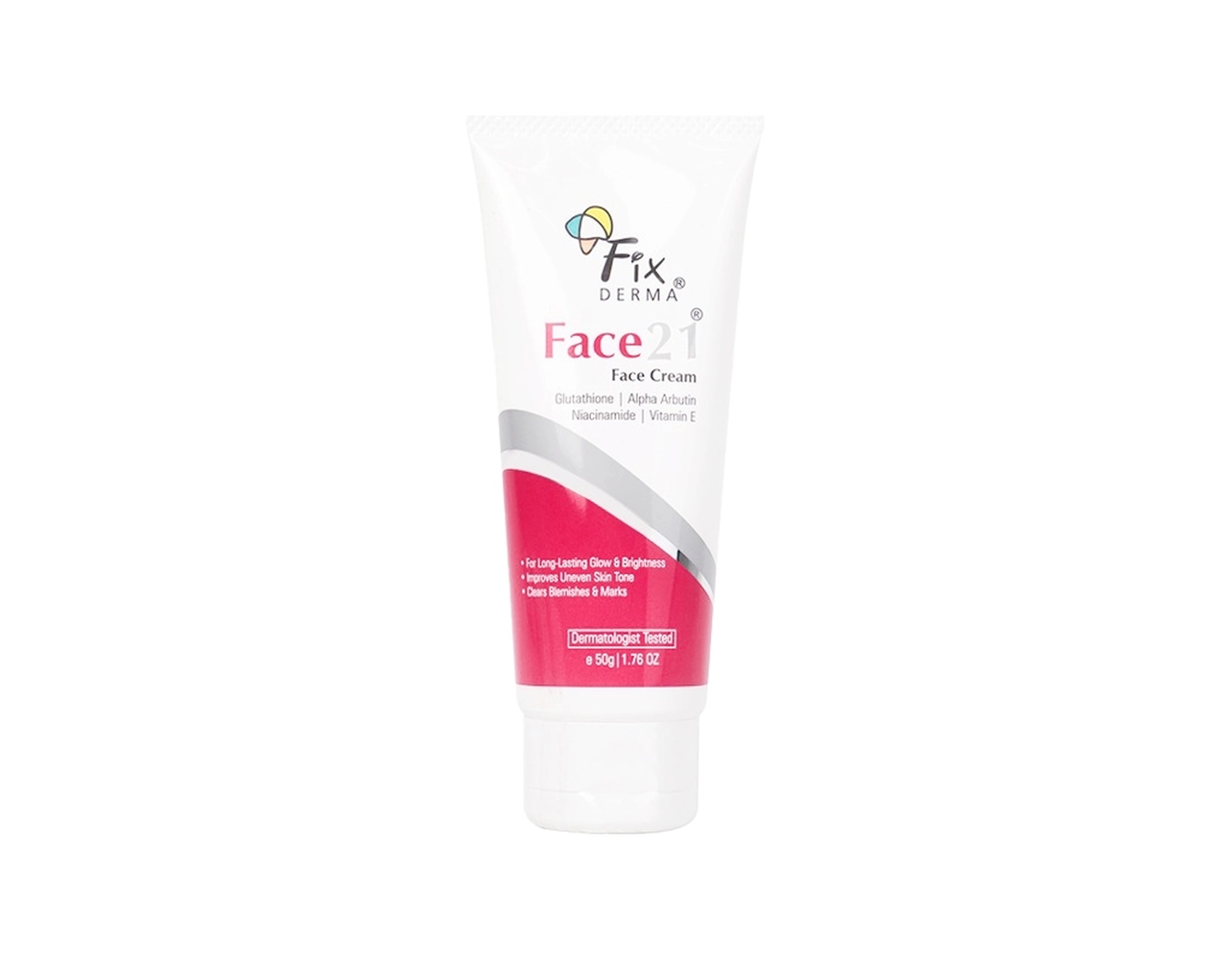 Kem dưỡng ẩm sáng da Fixderma Face21 Face Cream giúp da trắng sáng, mịn màng (Tuýp 50g)
