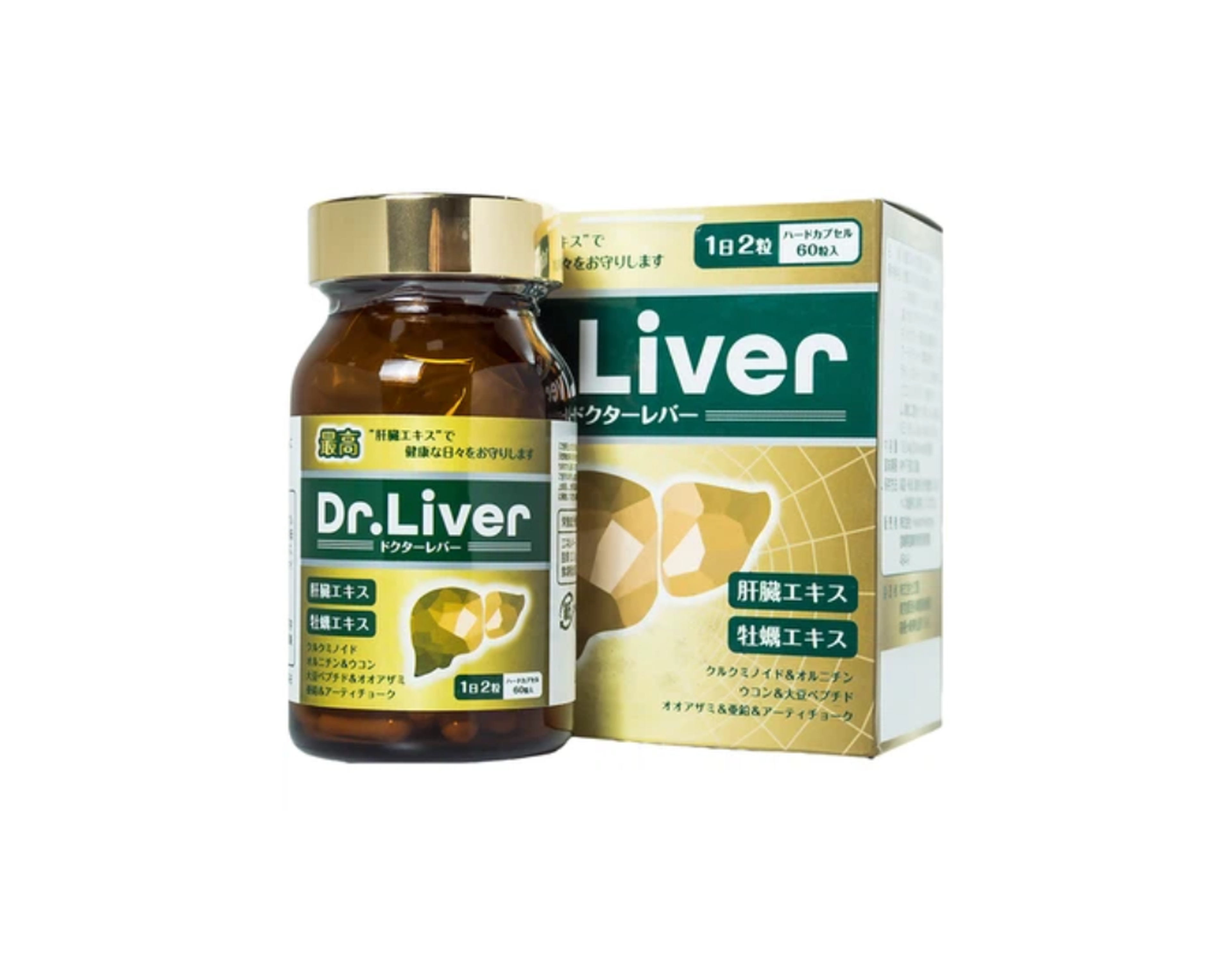 Viên uống Dr.Liver Cap Jpanwell bổ gan, tăng cường giải độc gan (Lọ 60 viên)     