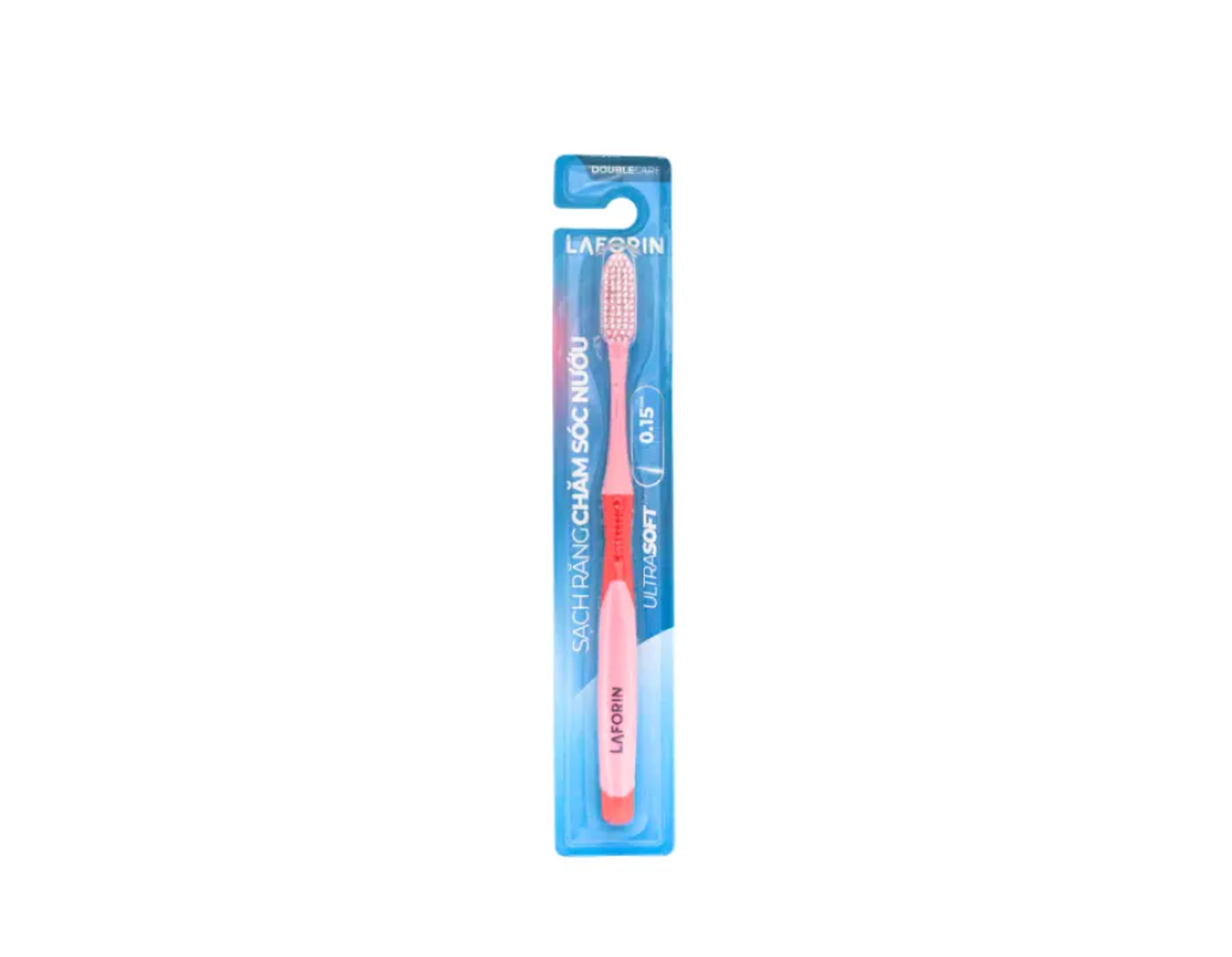 Bàn chải Laforin toothbrush màu đỏ vệ sinh răng miệng, làm sạch vượt trội (Vỉ 1 cái)