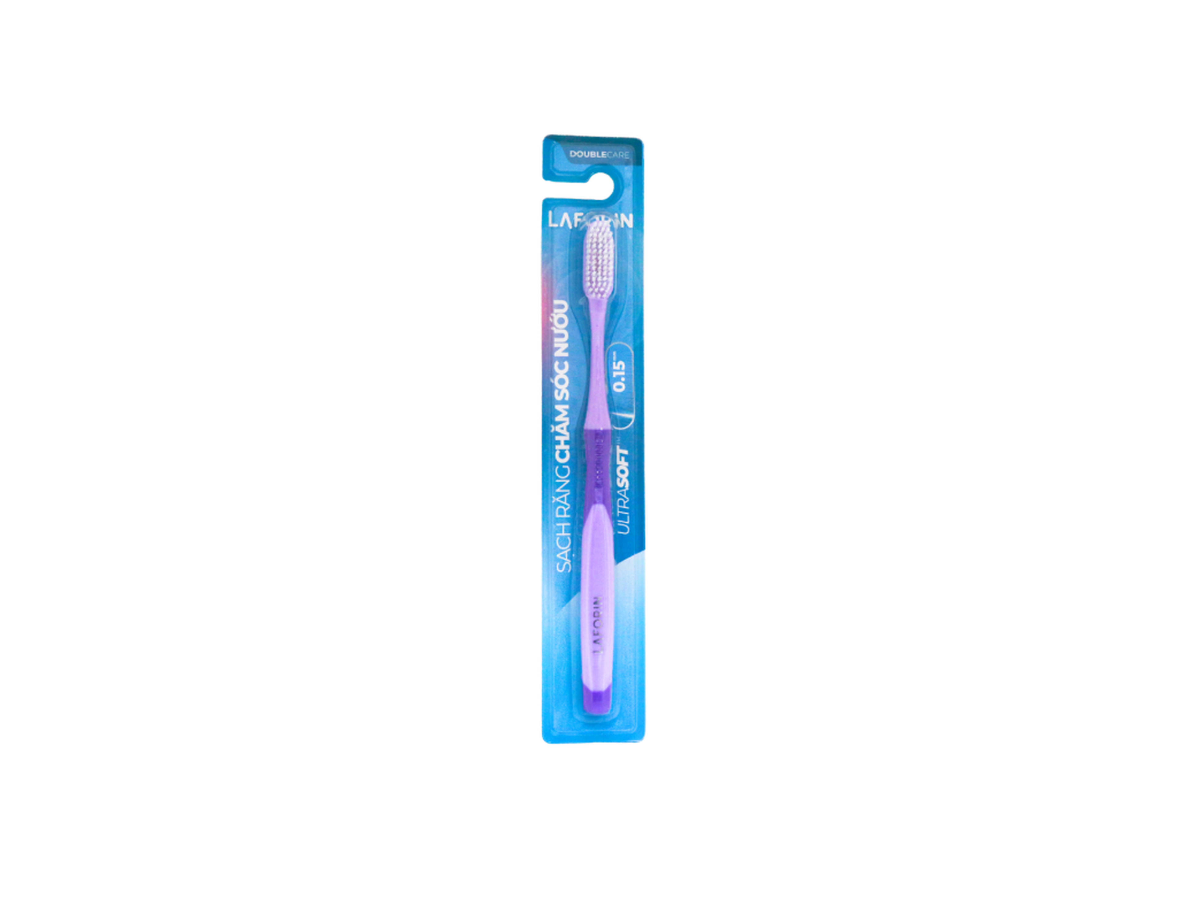 Bàn chải Laforin toothbrush màu tím vệ sinh răng miệng, làm sạch vượt trội (Vỉ 1 cái)