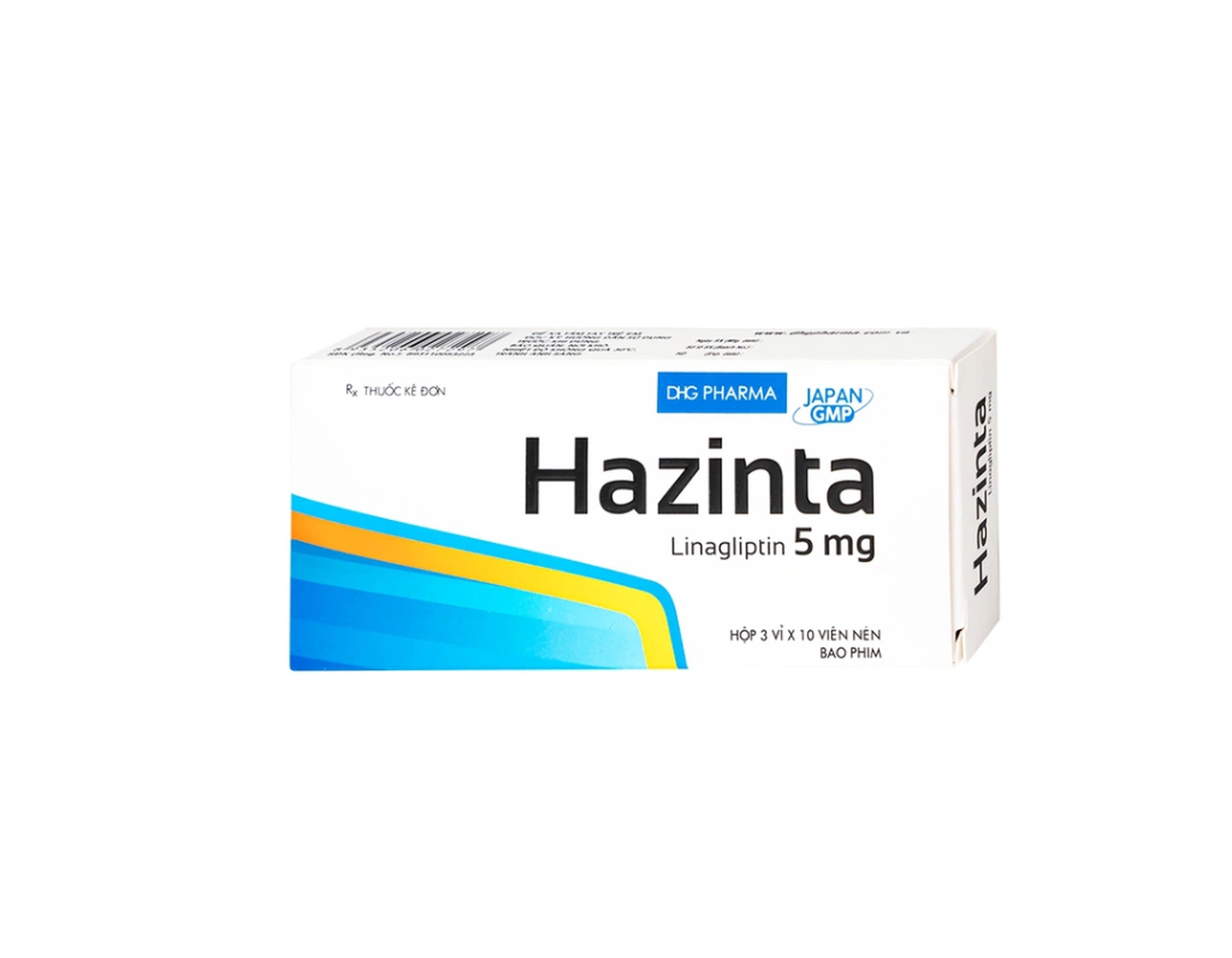 Thuốc Hazinta 5 DHG điều trị đái tháo đường tuýp 2 (Hộp 3 vỉ x 10 viên)   