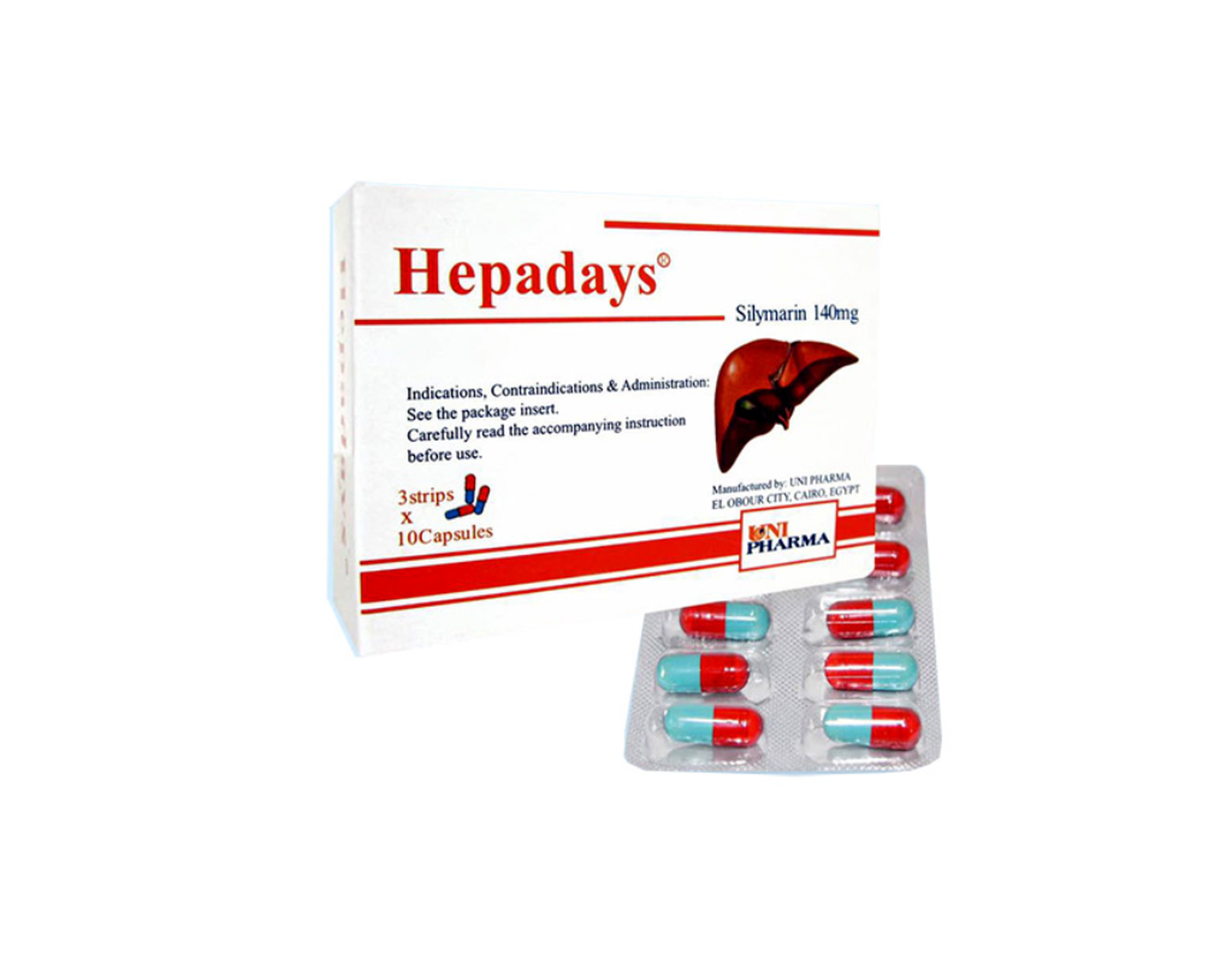 Thuốc Hepadays 140mg điều trị viêm gan, bảo vệ và phục hồi chức năng gan (Hộp 3 vỉ x 10 viên)