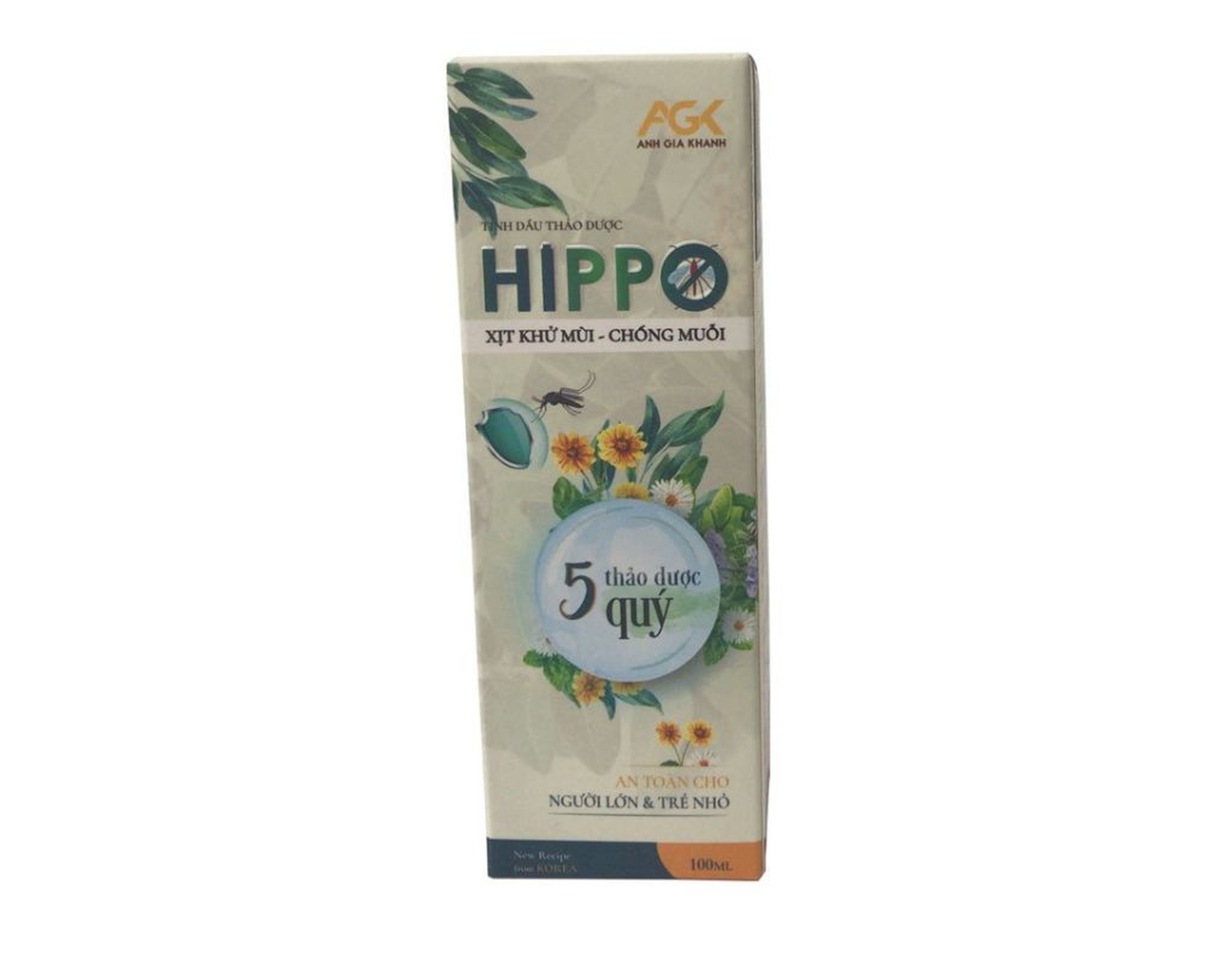 Tinh dầu thảo dược Hippo khử mùi, ngăn ngừa muỗi, côn trùng (Lọ 10ml)