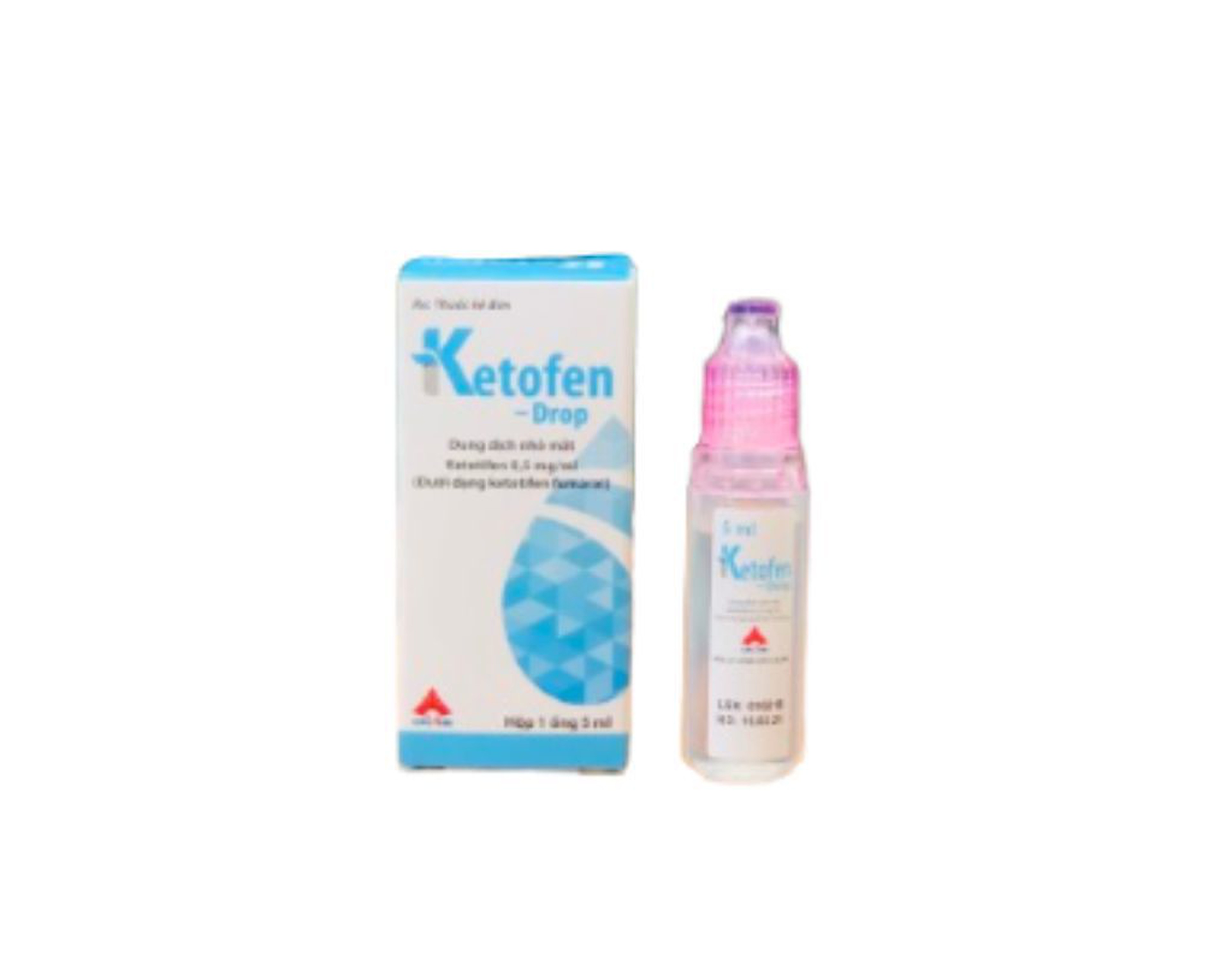Thuốc nhỏ mắt Ketofen-Drop 0.5mg/ml điều trị viêm kết mạc cấp hoặc mạn tính (ống 5 ml)
