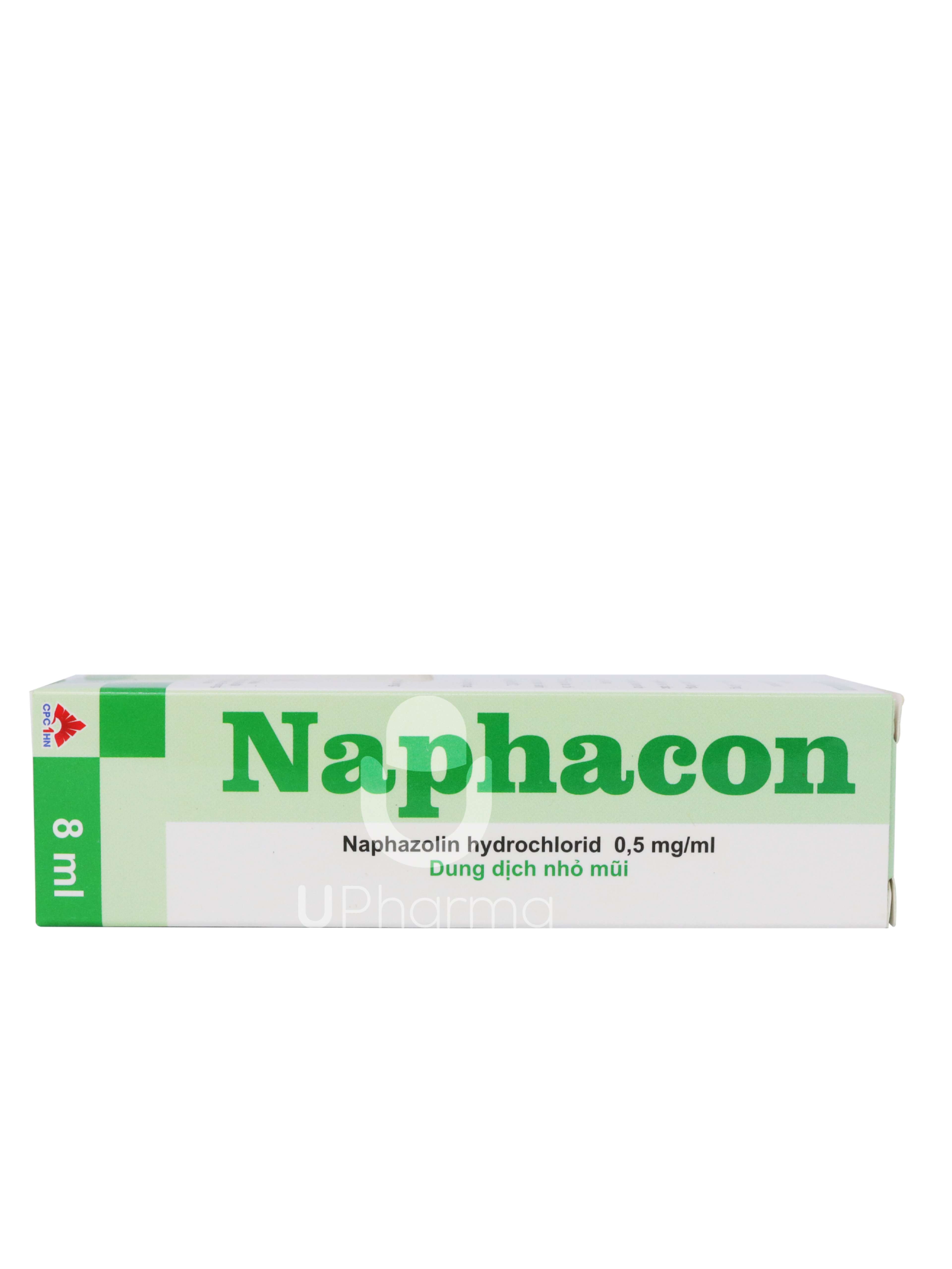 Thuốc nhỏ mũi Naphacon Nasal drops 0.5mg/ml làm giảm tạm thời triệu chứng xung huyết do viêm mũi cấp hoặc mạn tính (hộp 1 lọ x 8 ml)
