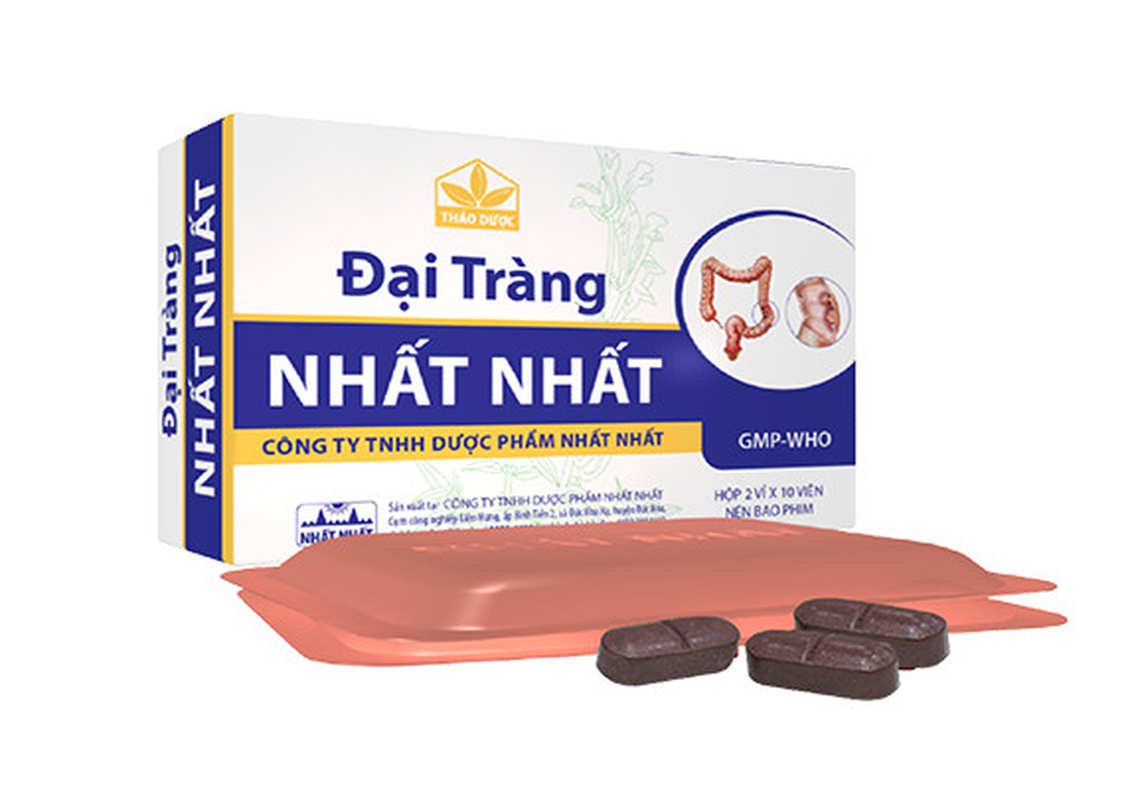 Thuốc đại tràng Nhất Nhất trị viêm đại tràng, rối loạn tiêu hóa (2 vỉ x 10 viên)