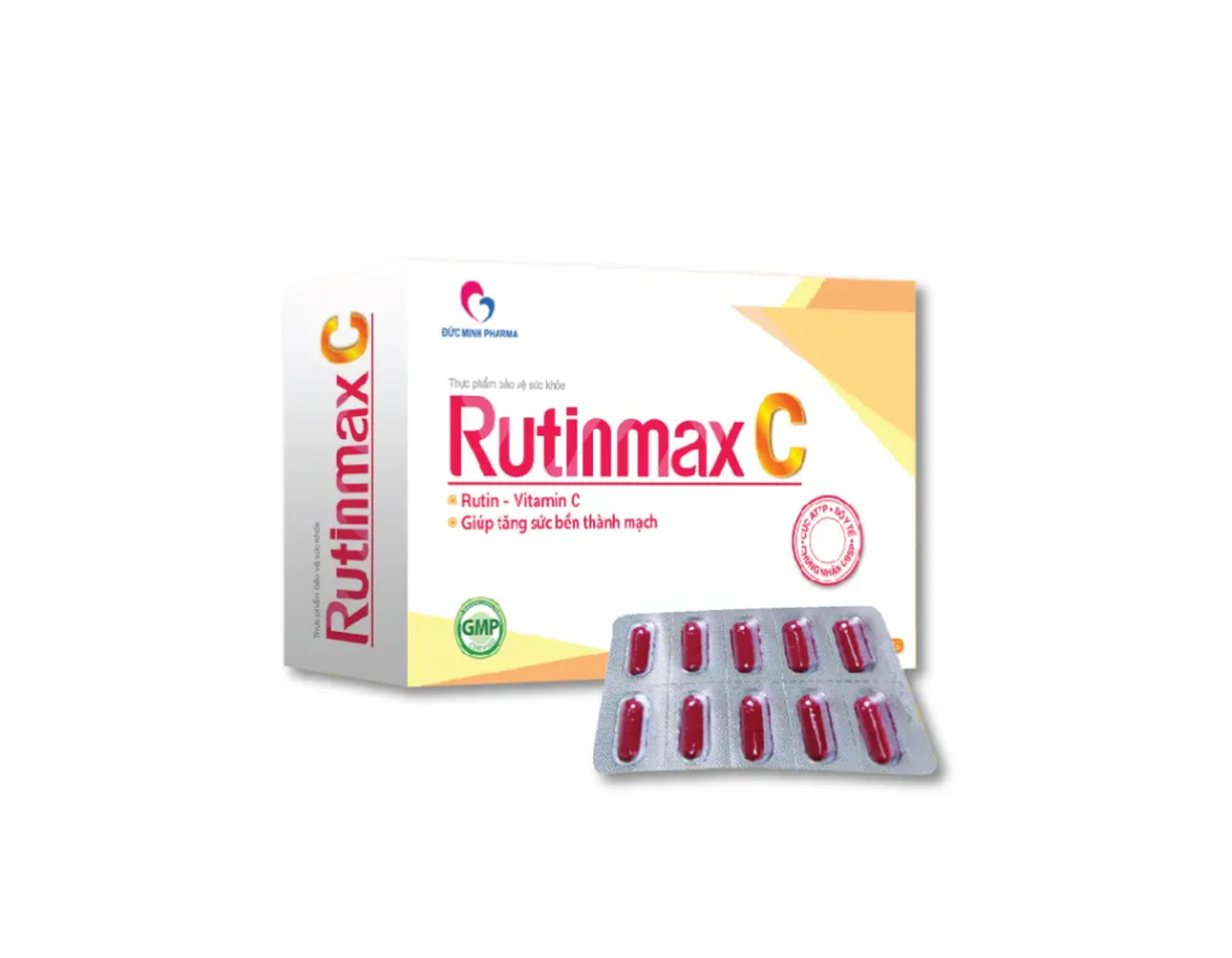Viên uống Rutinmax C giúp tăng sức bền thành mạch, giảm tình trạng chảy máu chân răng (Hộp 3 vỉ x 10 viên)