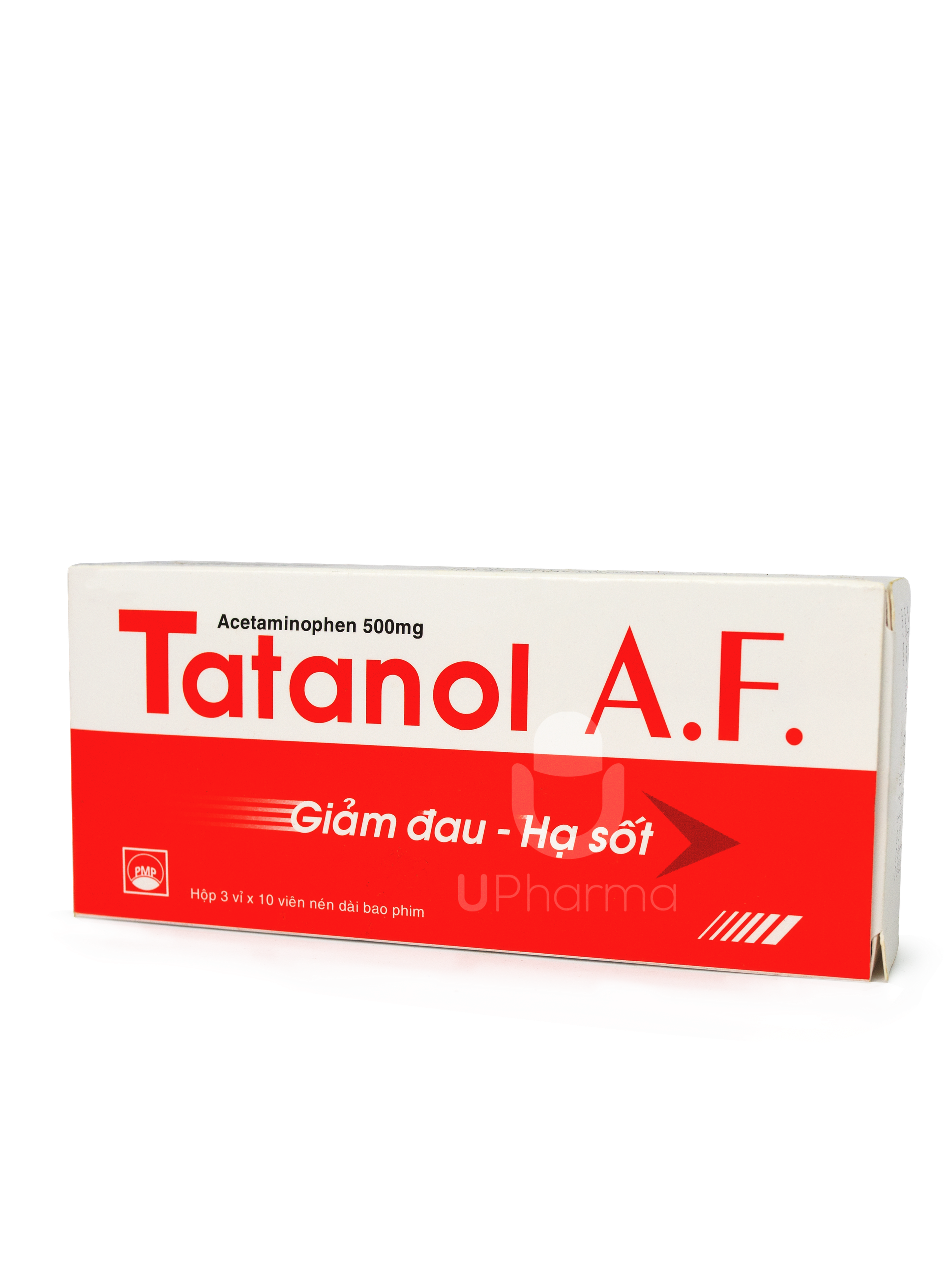 Thuốc Tatanol A.F 500mg giảm đau, hạ sốt (Hộp 3 vỉ x 10 viên)