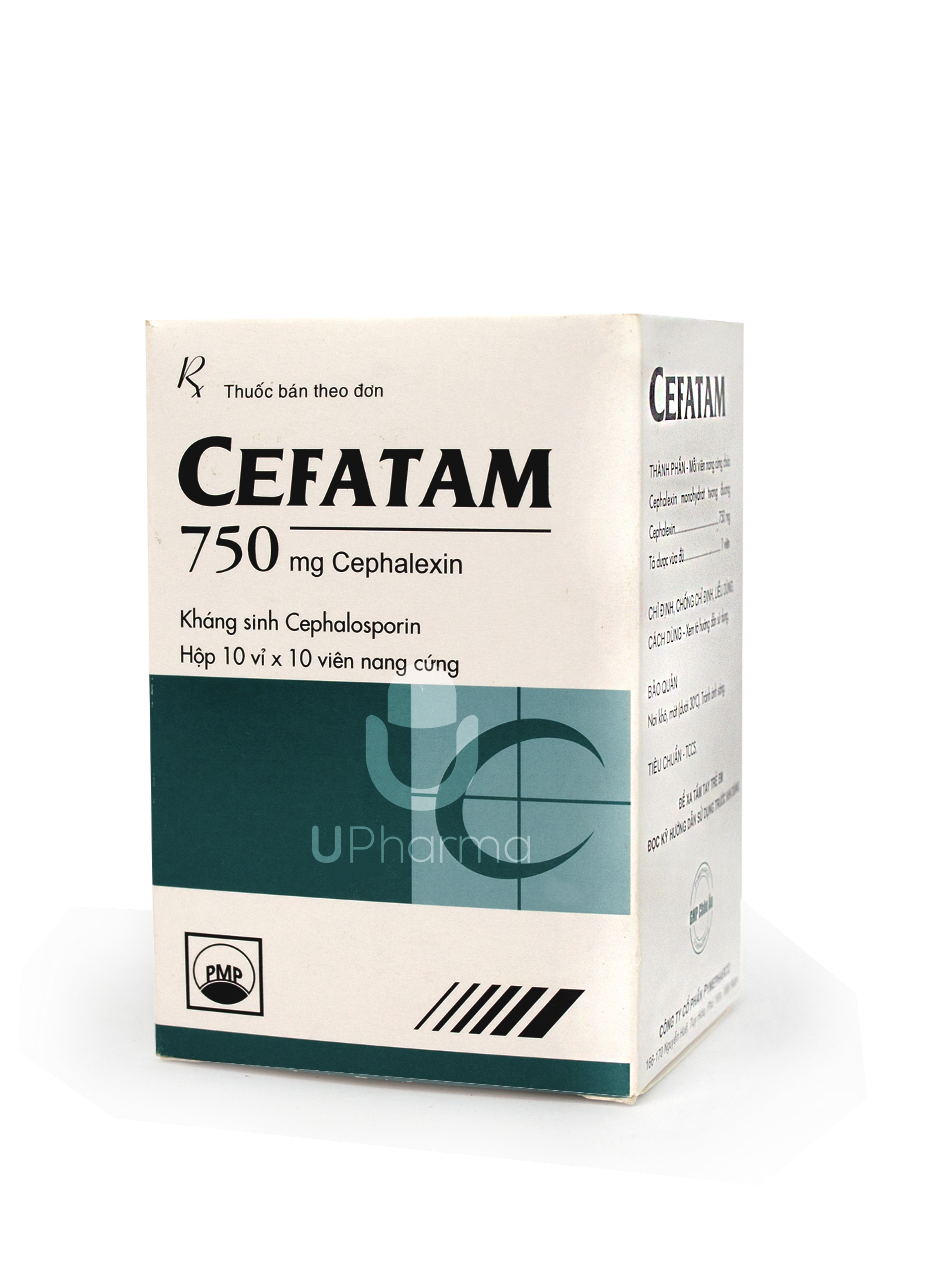 Thuốc Cefatam 750mg điều trị nhiễm khuẩn (Hộp 10 vỉ x 10 viên)