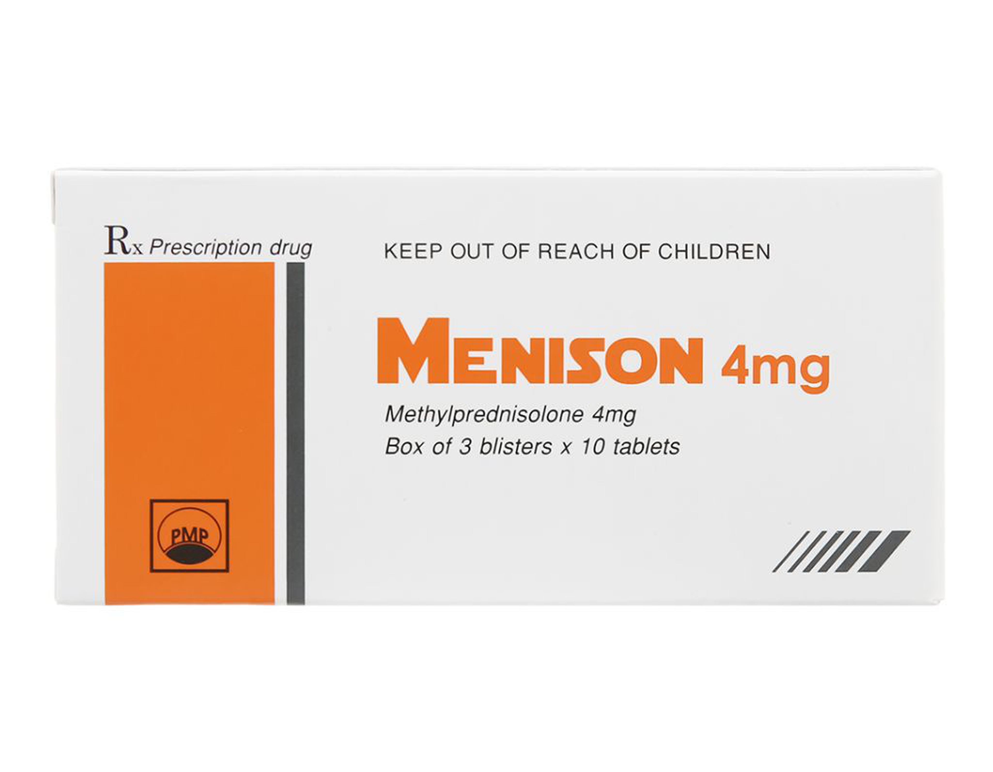 Thuốc Menison 4 mg trị các bệnh liên quan đến viêm khớp dạng thấp, dị ứng (Hộp 3 vỉ x 10 viên)