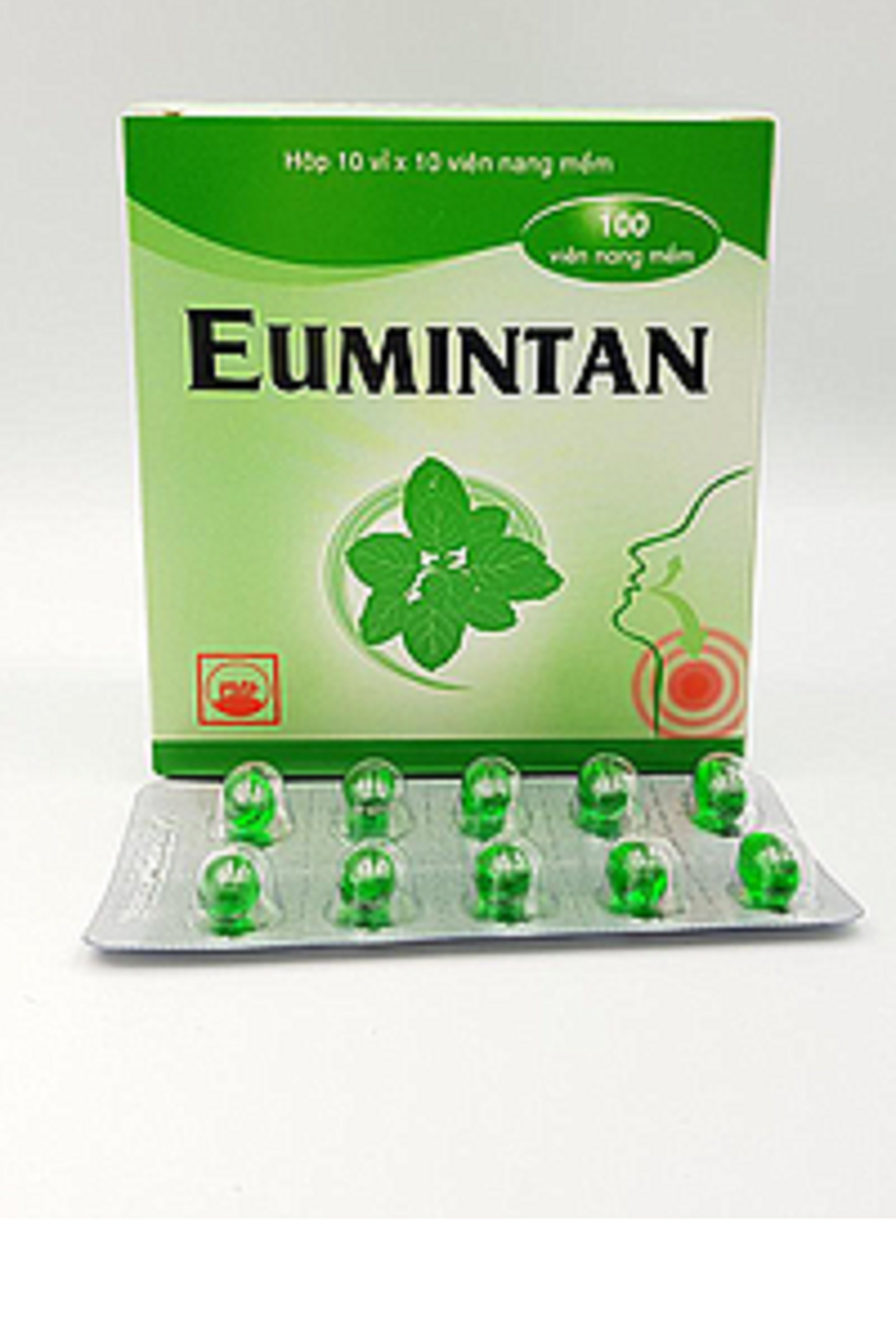 Thuốc Eumintan Cap trị các chứng ho, sổ mũi, cảm cúm (Hộp 10 vỉ x10 viên)