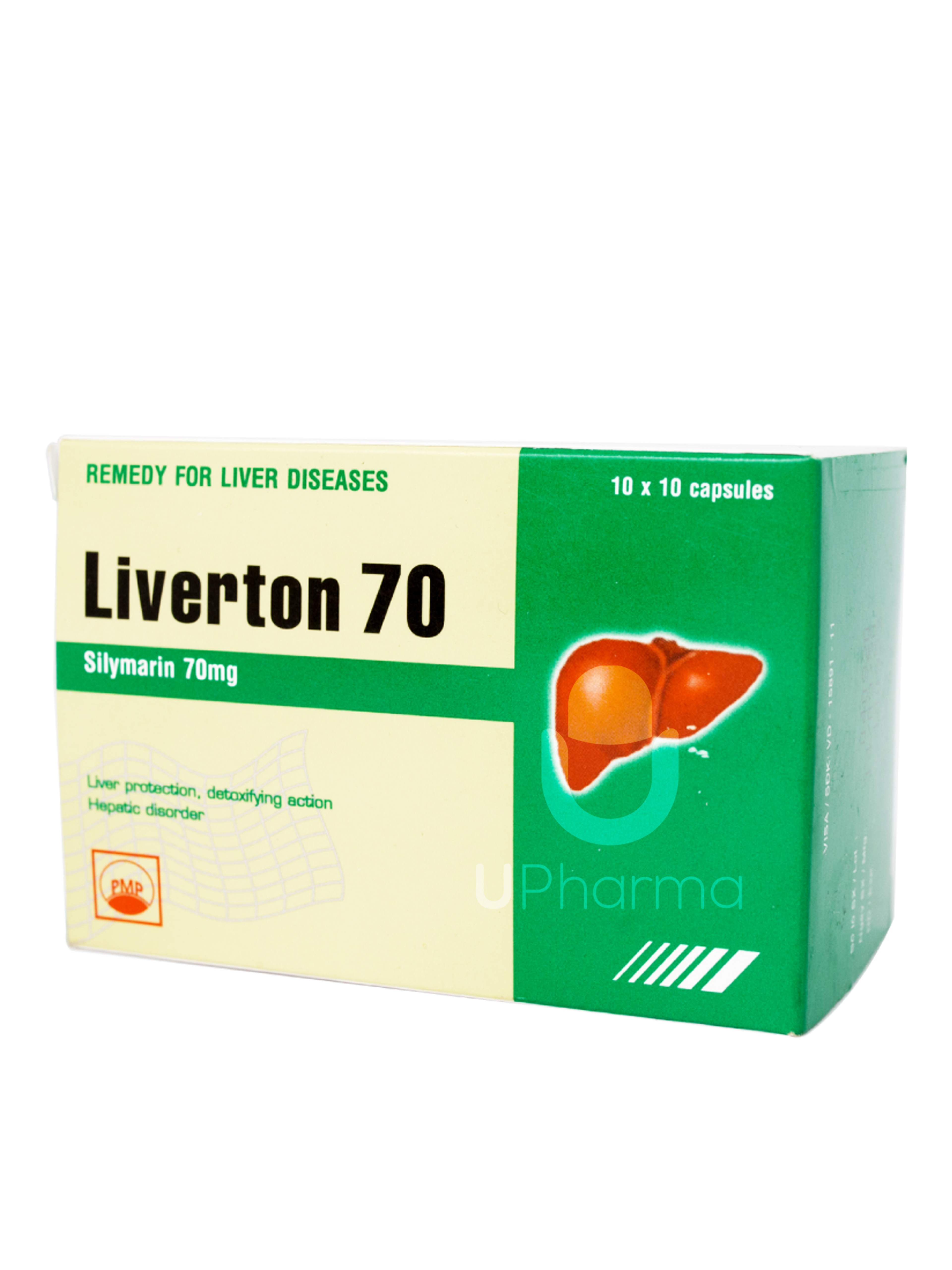 Thuốc Liverton 70mg bảo vệ và giải độc gan, hỗ trợ các rối loạn về gan (Hộp 10 vỉ x 10 viên)