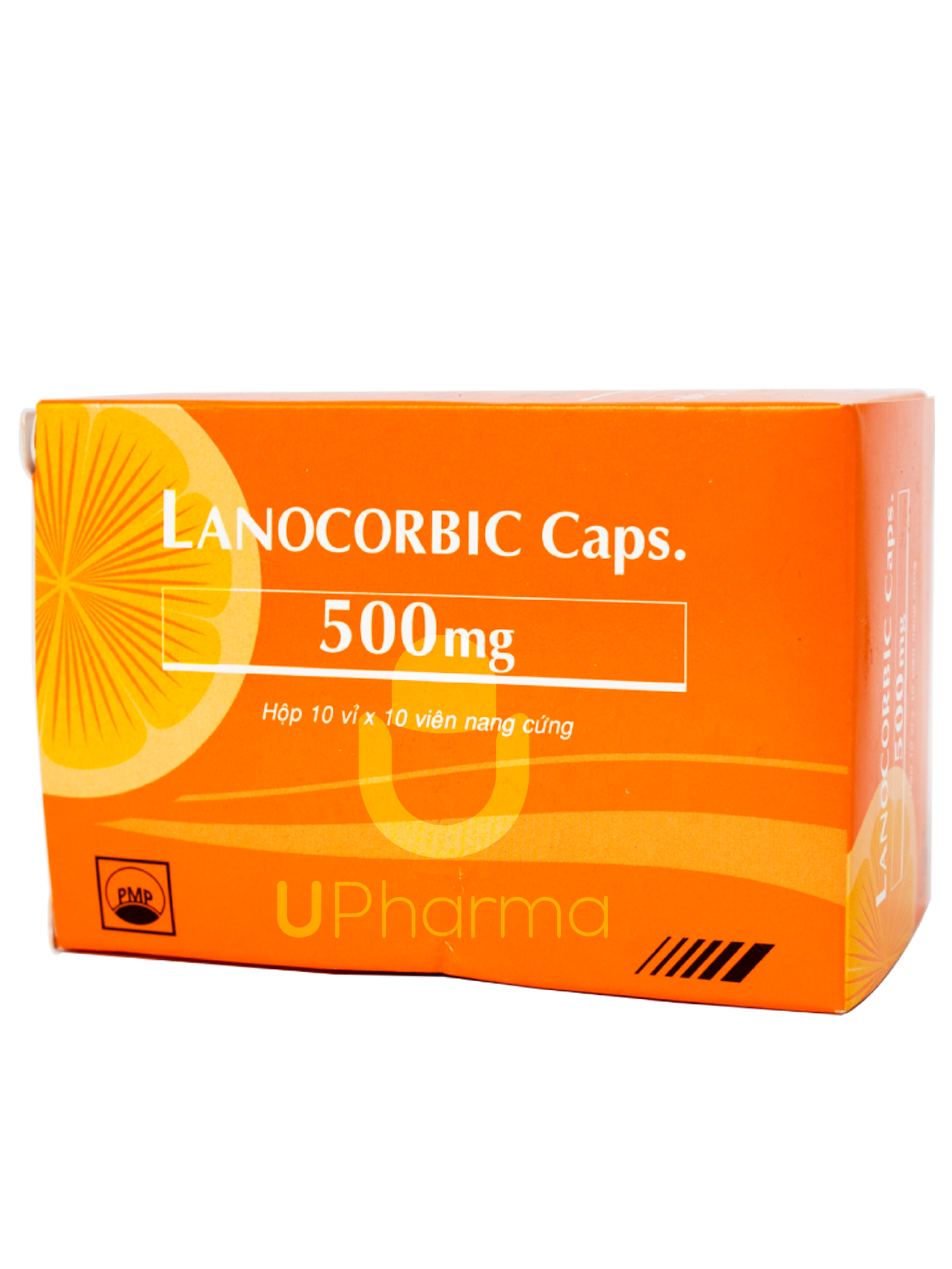 Thuốc Lanocorbic 500mg điều trị bệnh scorbut, tăng cường sức đề kháng trong các trường hợp thiếu vitamin C (Hộp 10 vỉ x 10 viên)
