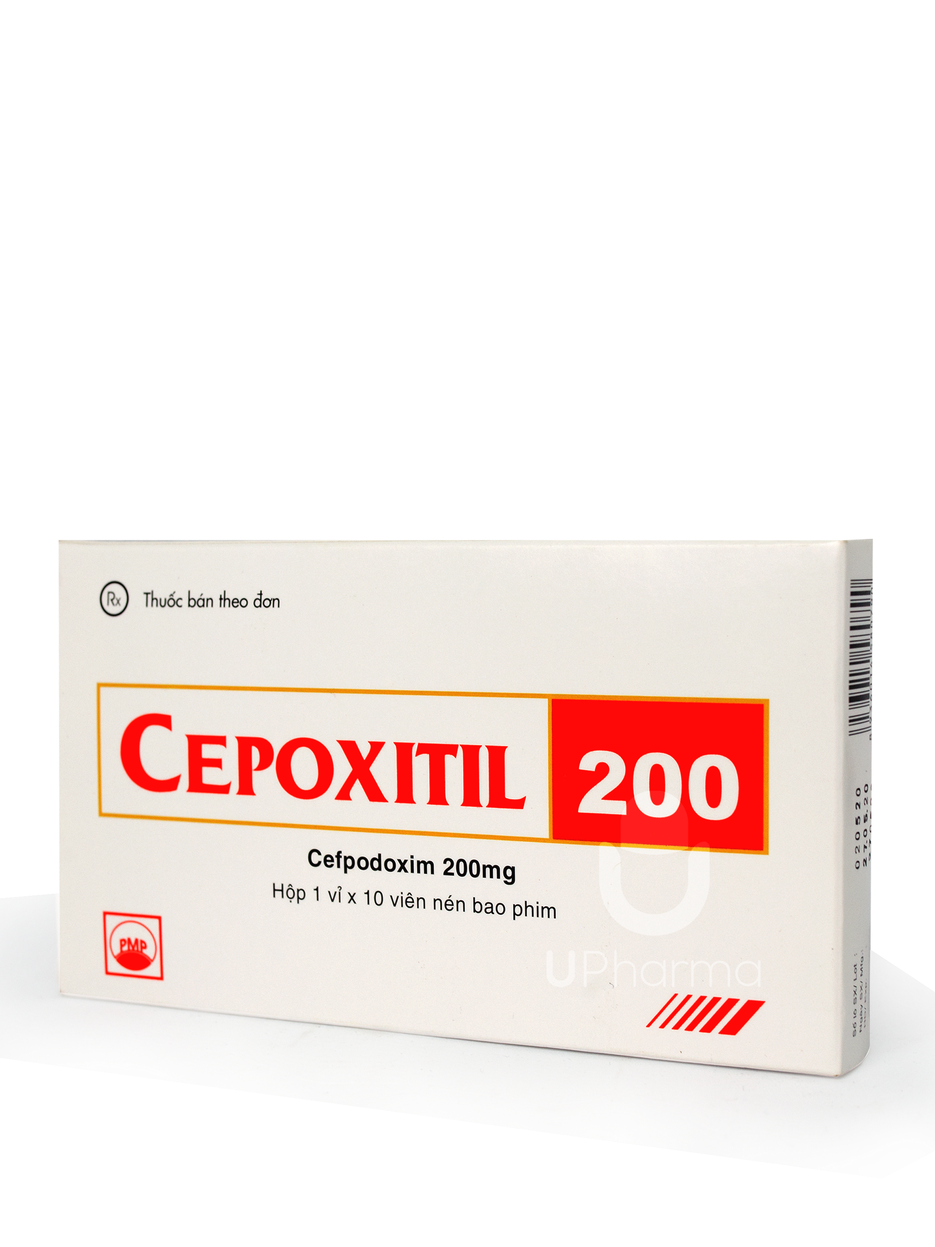 Thuốc Cepoxitil 200mg điều trị các nhiễm trùng đường hô hấp trên và hô hấp dưới (Hộp 1 vỉ x 10 viên)