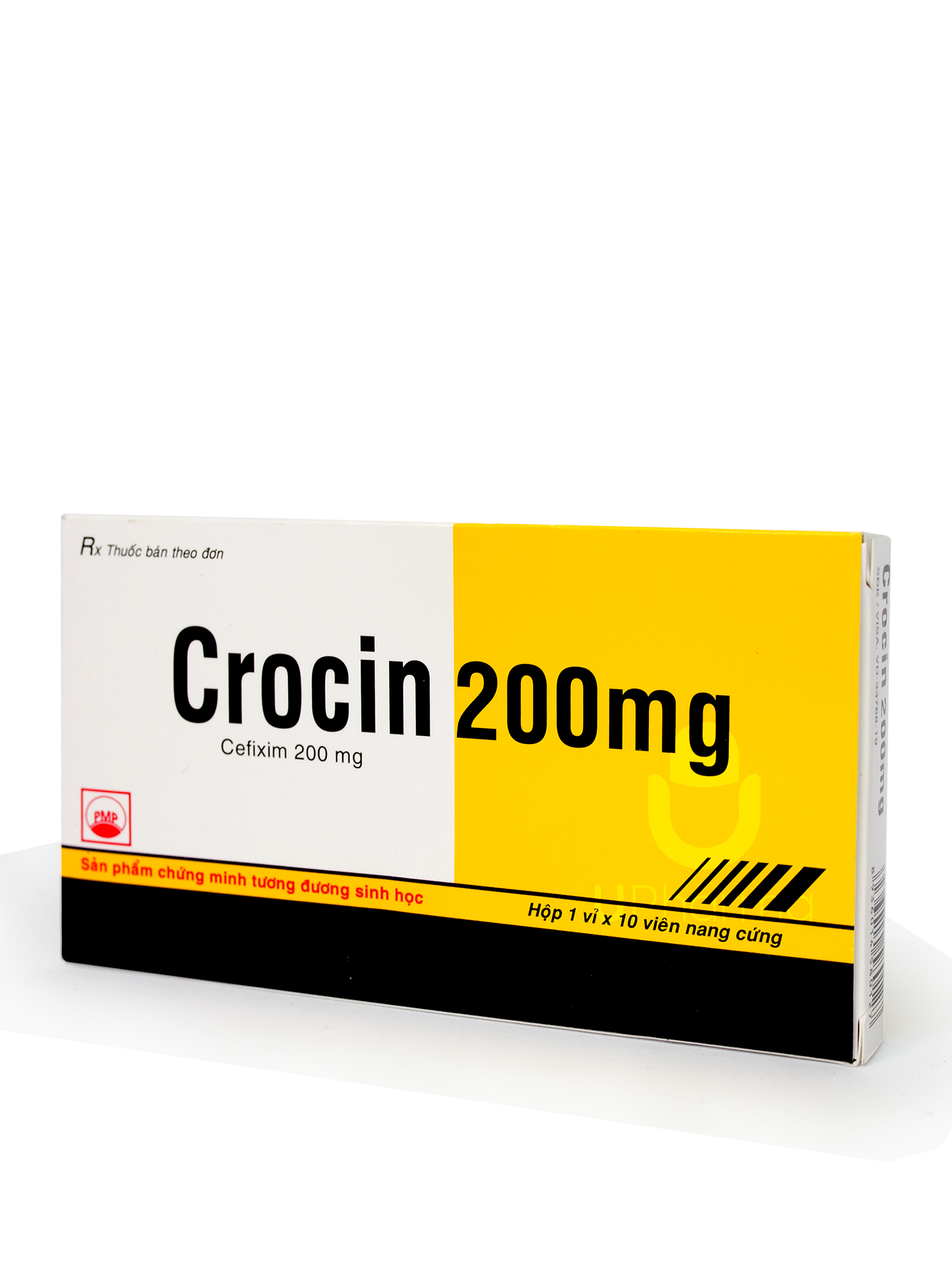 Thuốc Crocin 200mg điều trị các trường hợp nhiễm khuẩn do vi khuẩn nhạy cảm gây ra (Hộp 1 vỉ x 10 viên)