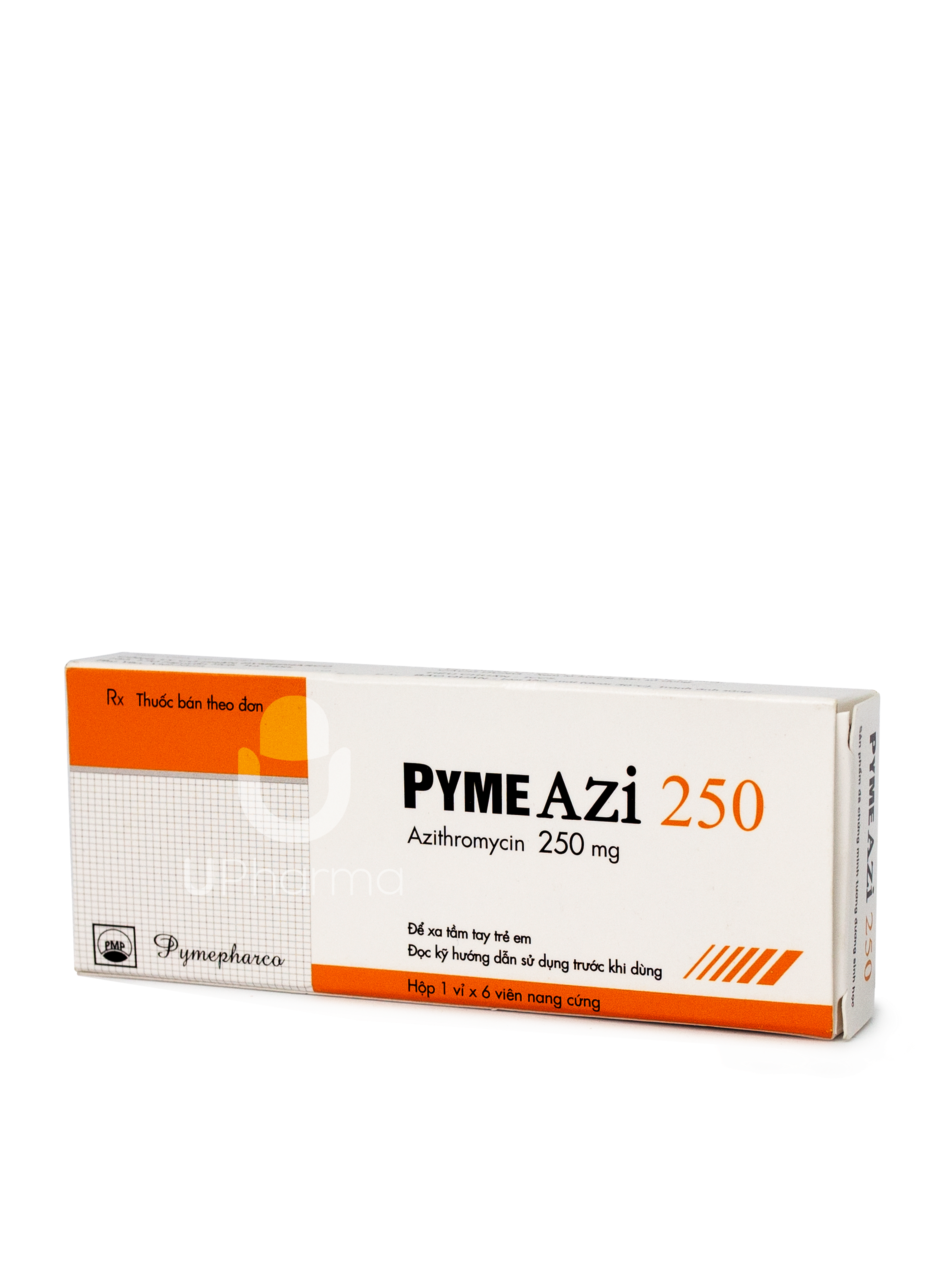 Thuốc Pyme Azi 250mg điều trị các bệnh nhiễm trùng mức độ nhẹ đến trung bình do các vi khuẩn nhạy cảm (Hộp 1 vỉ x 6 viên)
