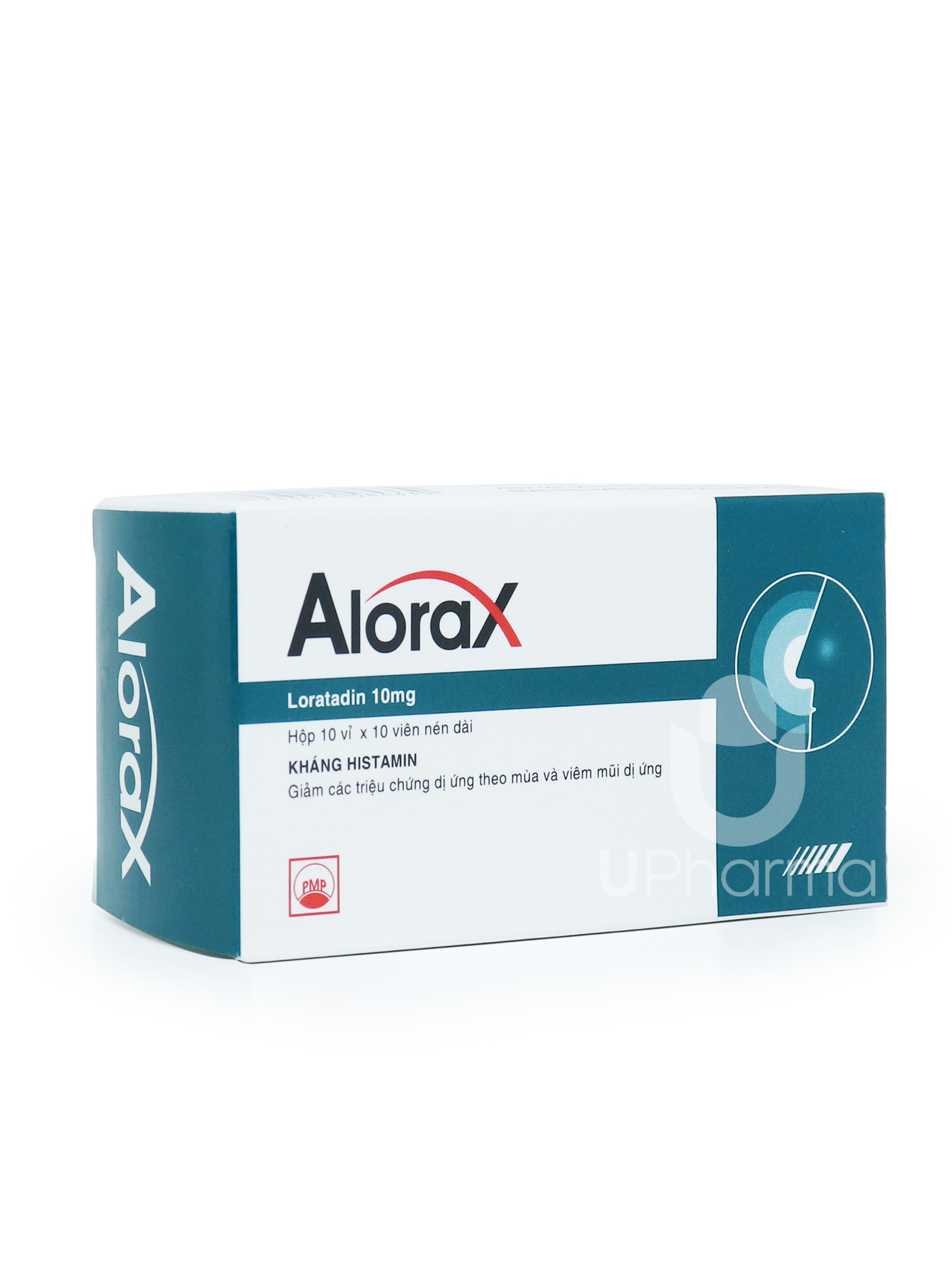 Thuốc Alorax 10mg giảm các triệu chứng dị ứng theo mùa và viêm mũi dị ứng (Hộp 10 vỉ x 10 viên)