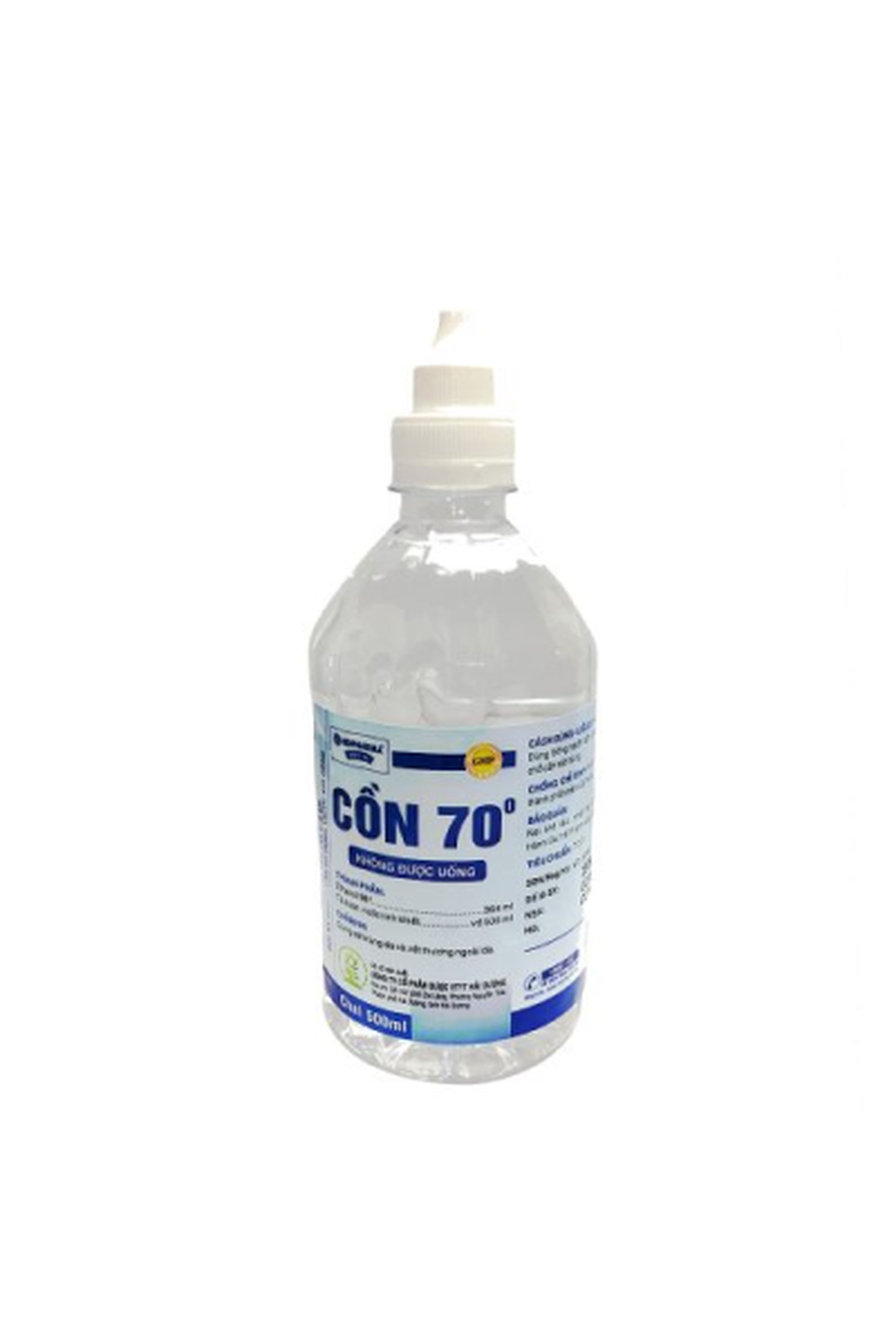 Cồn 70 độ HD Pharma sát trùng ngoài da (Chai 500ml)