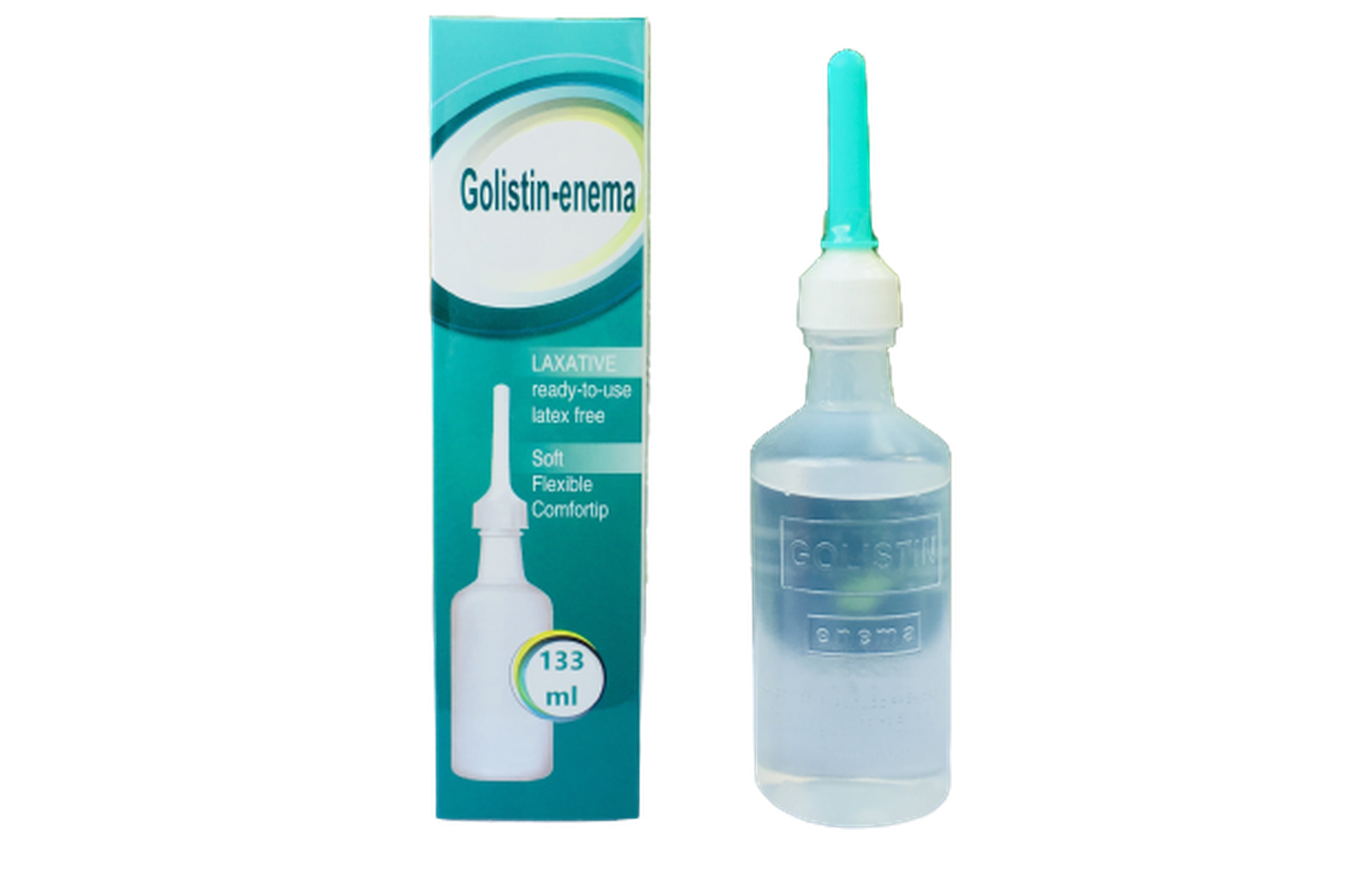 Dung dịch thụt trực tràng Golistin - enema điều trị táo bón không thường xuyên (Hộp 1 lọ 133ml)