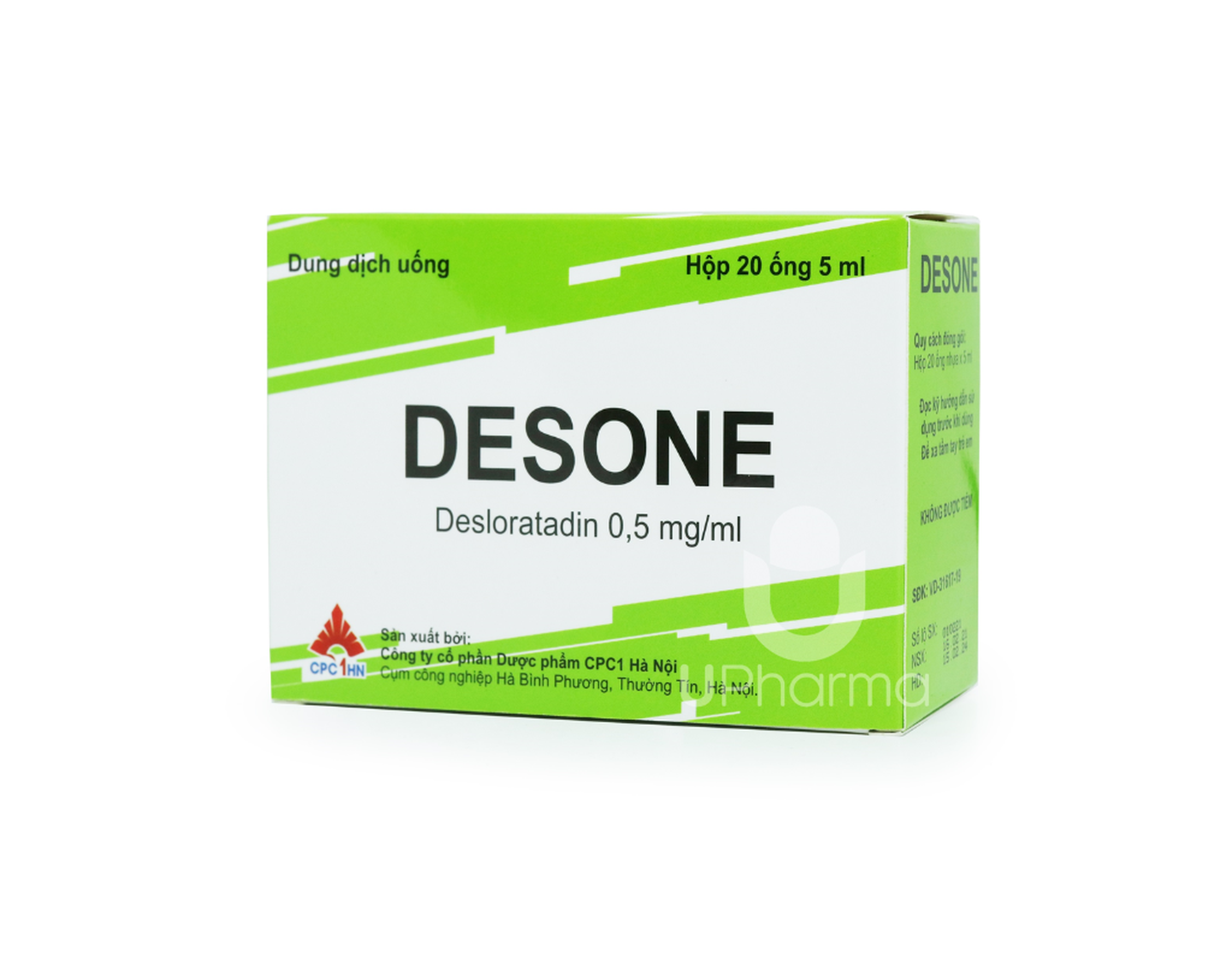 Thuốc Desone 0.5mg/ml chống dị ứng (Hộp 4 vỉ x 5 ống)