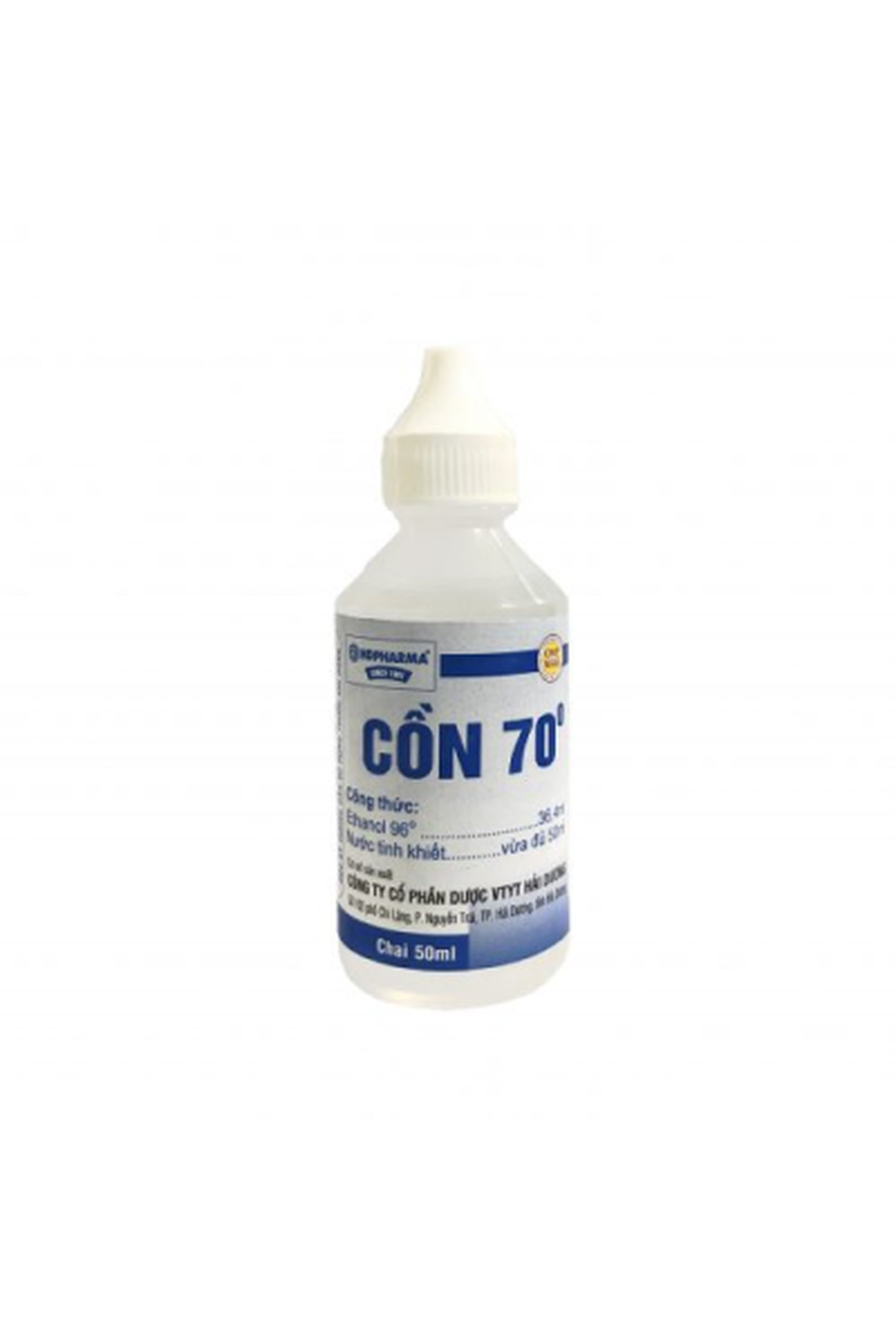 Cồn 70 độ HD sát trùng dụng cụ y tế, vết thương (chai 50ml)