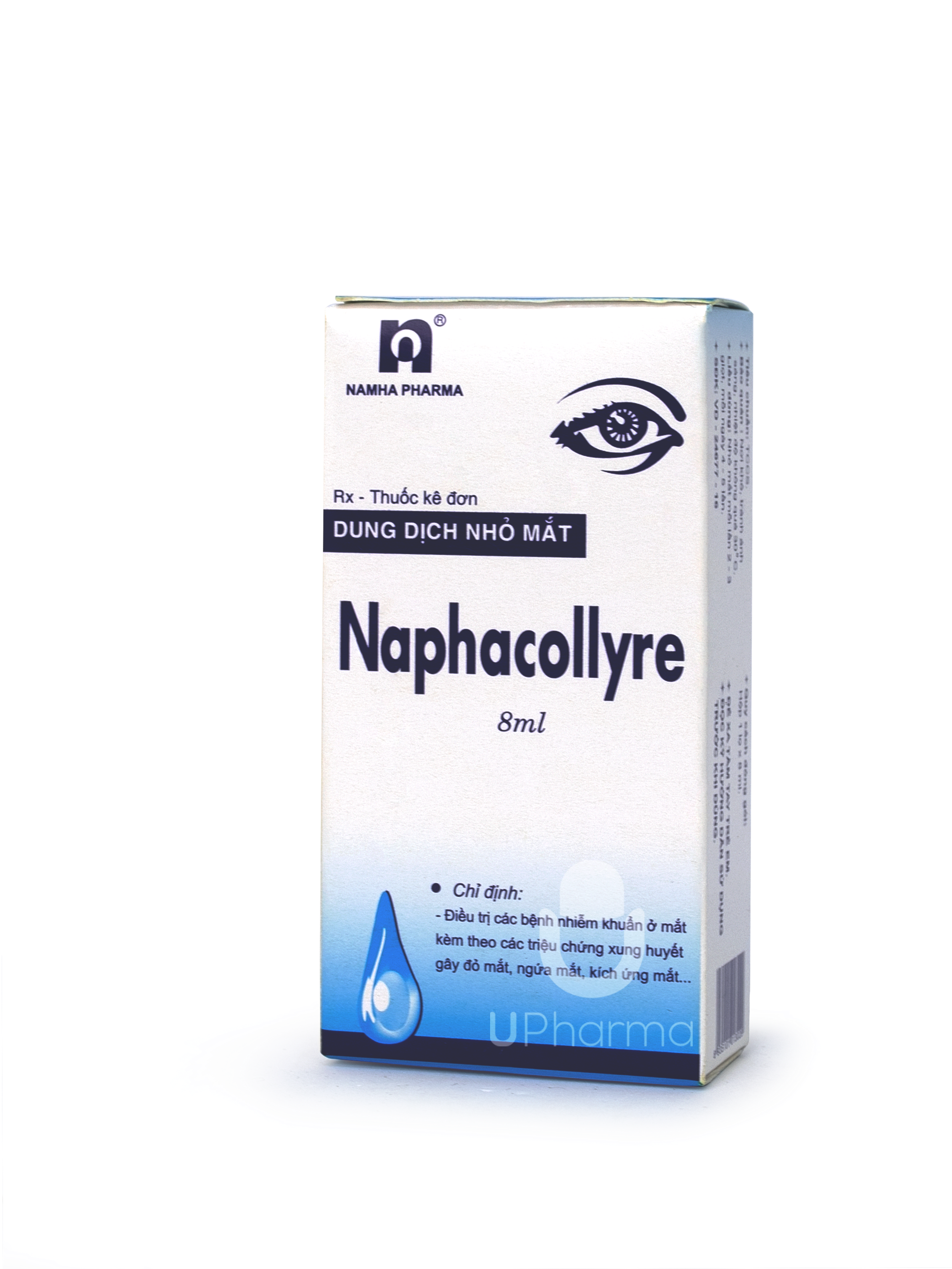 Thuốc nhỏ mắt Naphacollyre điều trị nhiễm khuẩn mắt (Hộp 1 lọ 8ml)