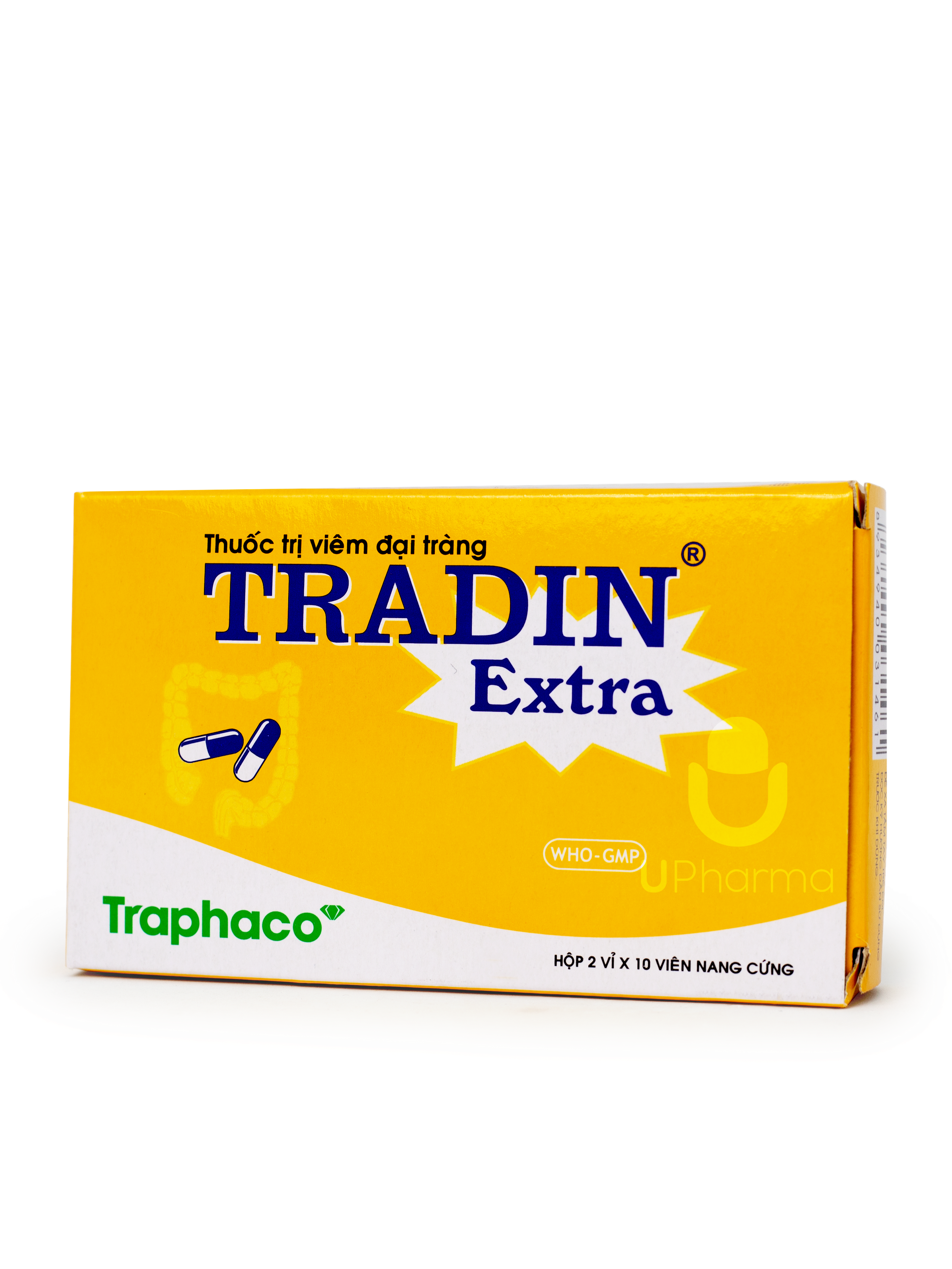 Thuốc trị viêm đại tràng Tradin Extra (2 vỉ  x 10 viên)