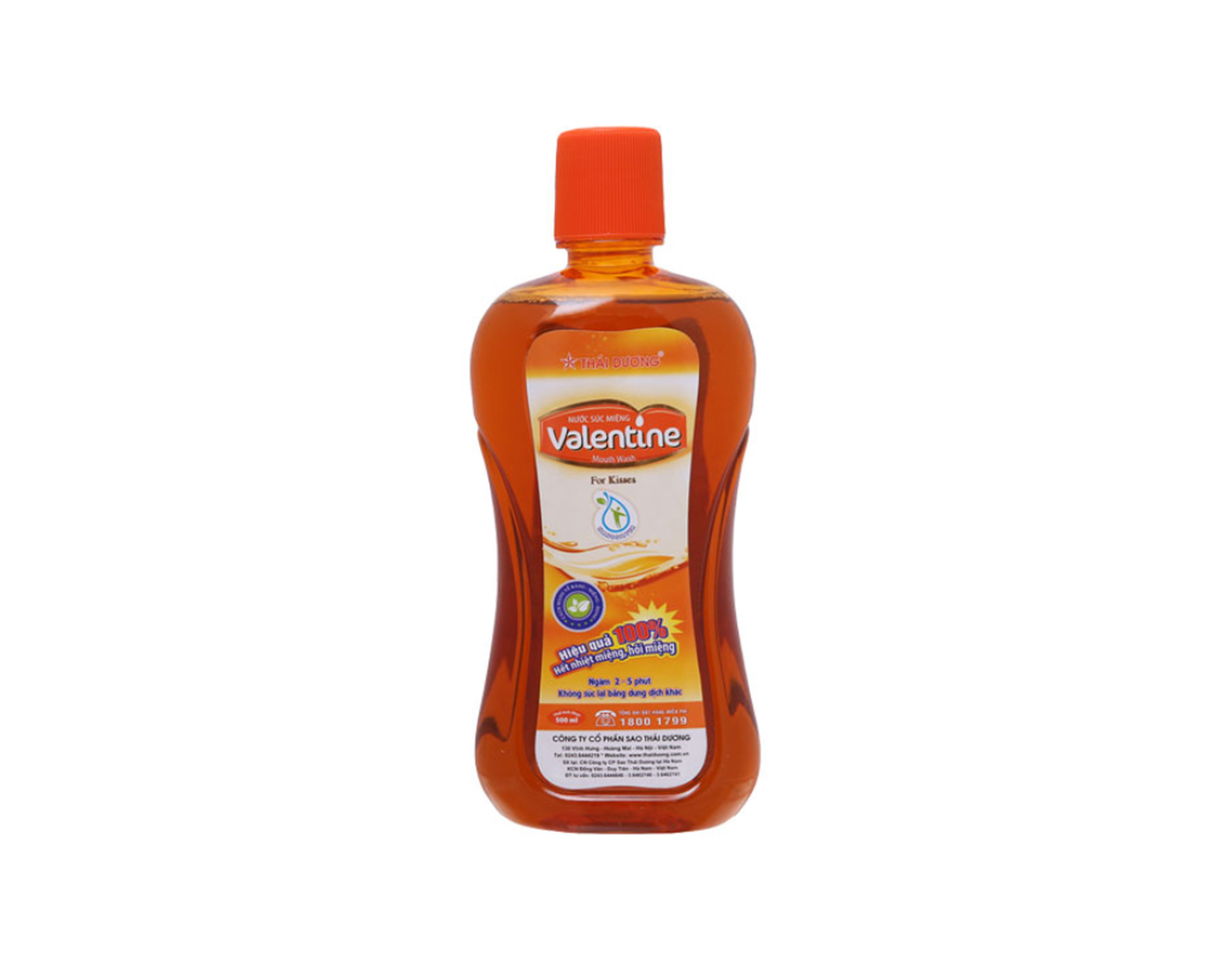 Nước súc miệng Valentine ngừa hôi miệng, giảm nhiệt miệng (Chai 500ml)