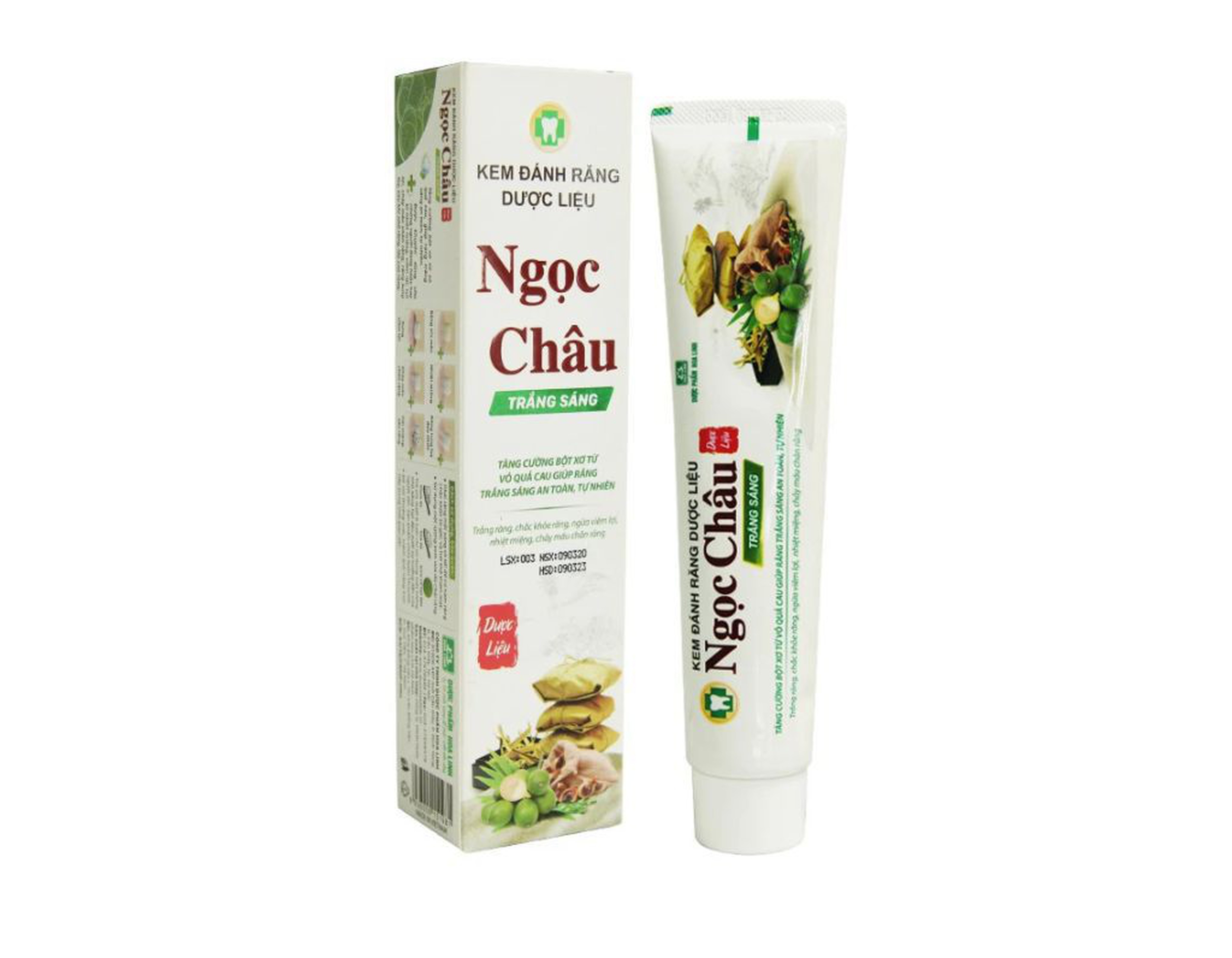 Kem đánh răng Ngọc Châu ngừa sâu răng, giúp răng trắng sáng (tuýp 125g)