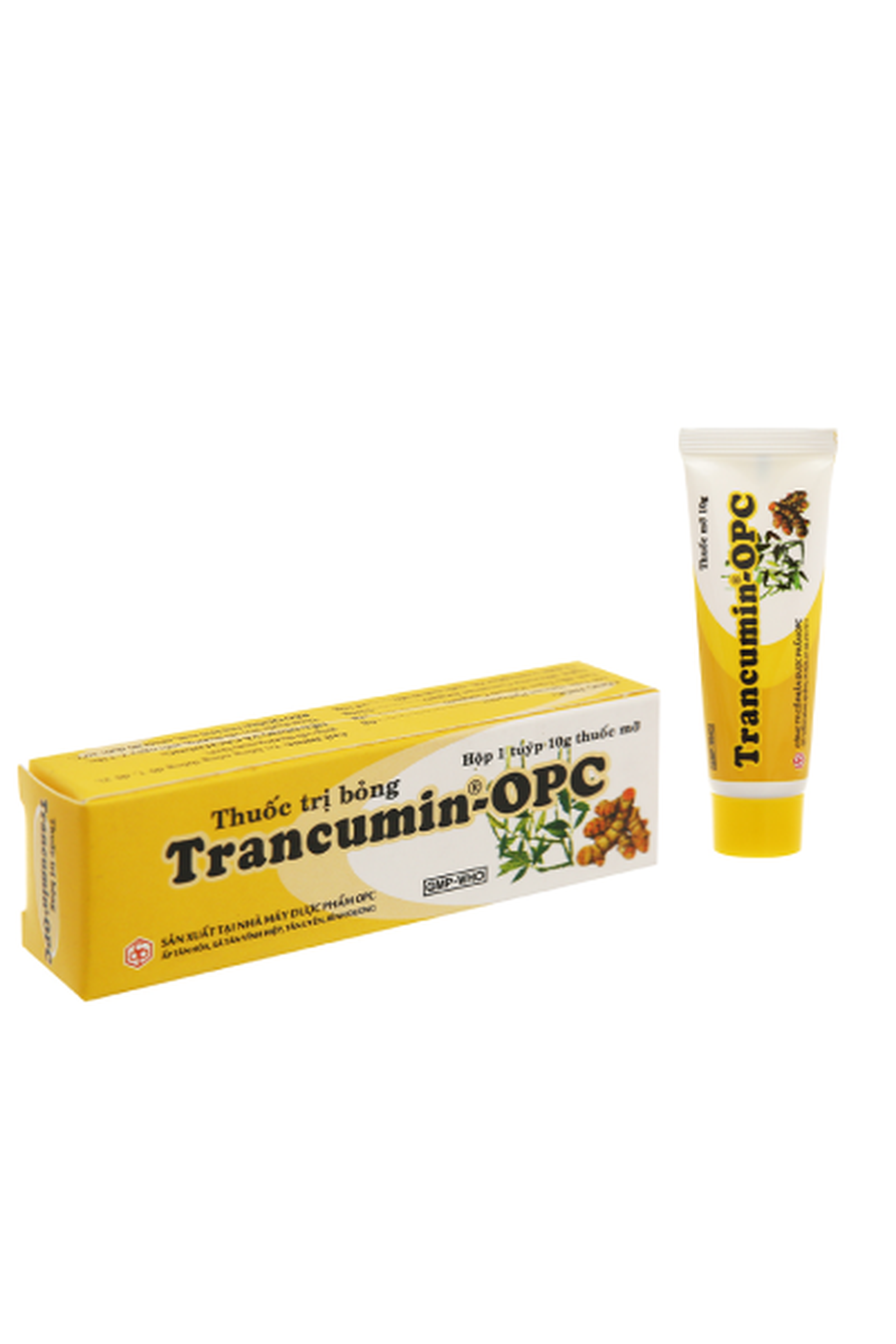 Thuốc mỡ bôi da Trancumin-OPC trị bỏng, giúp vết thương mau lành (Hộp 1 tuýp 10g)