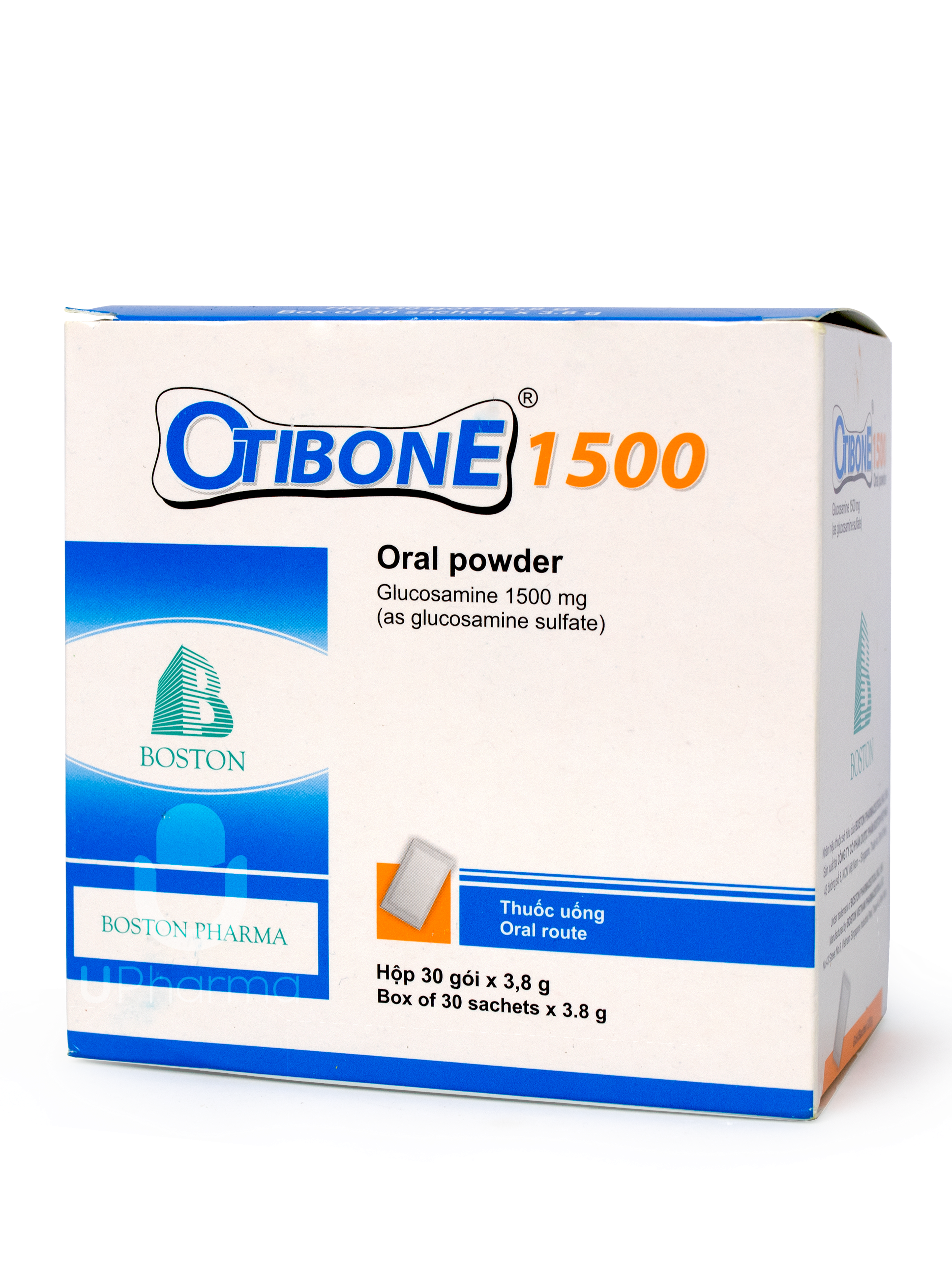 Thuốc bột uống Otibone 1500 giảm triệu chứng của thoái hóa khớp nhẹ và trung bình (Hộp 30 gói)