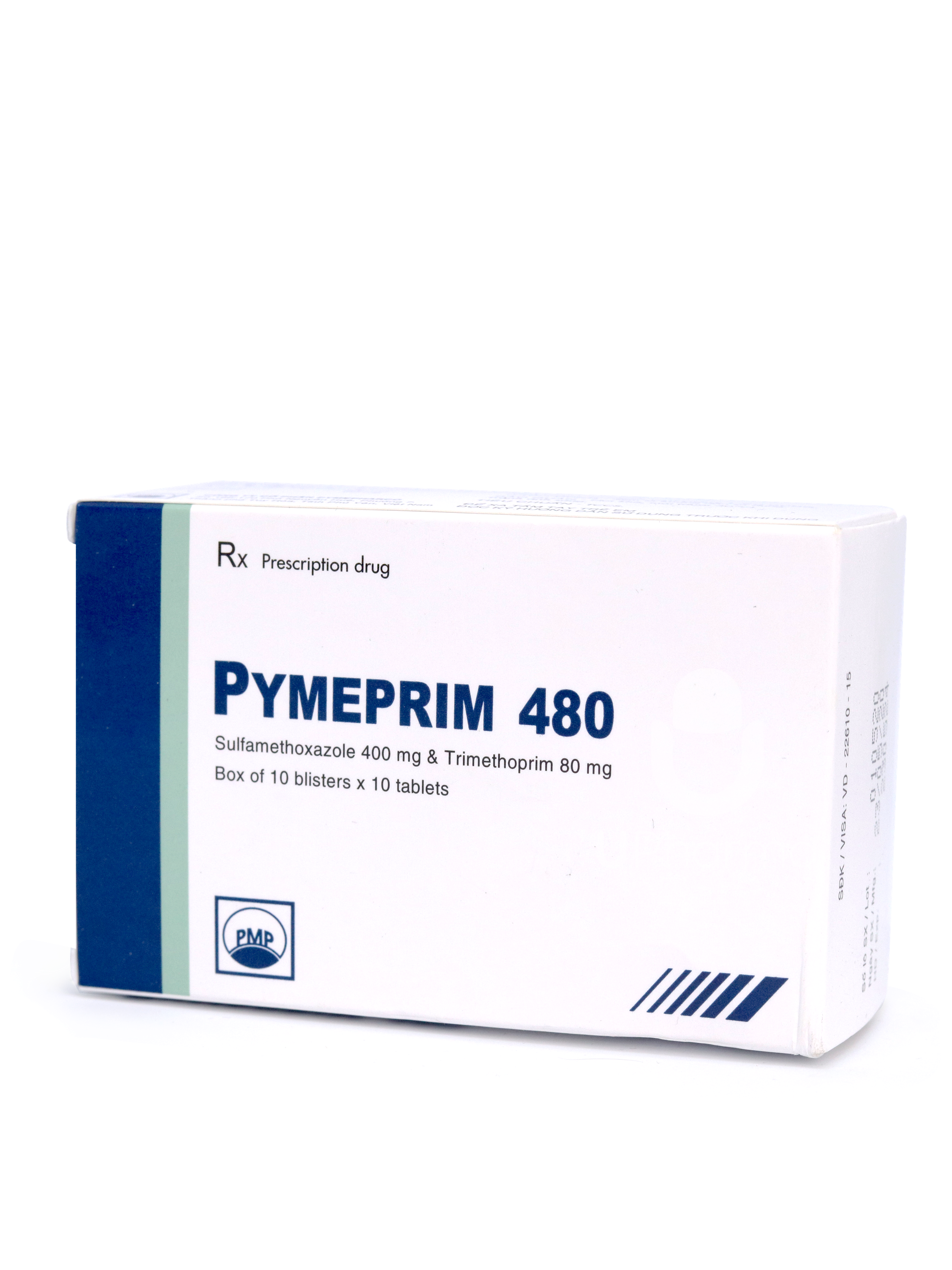 Thuốc Pymeprim 400/80mg điều trị nhiễm khuẩn (Hộp 10 vỉ x 10 viên)