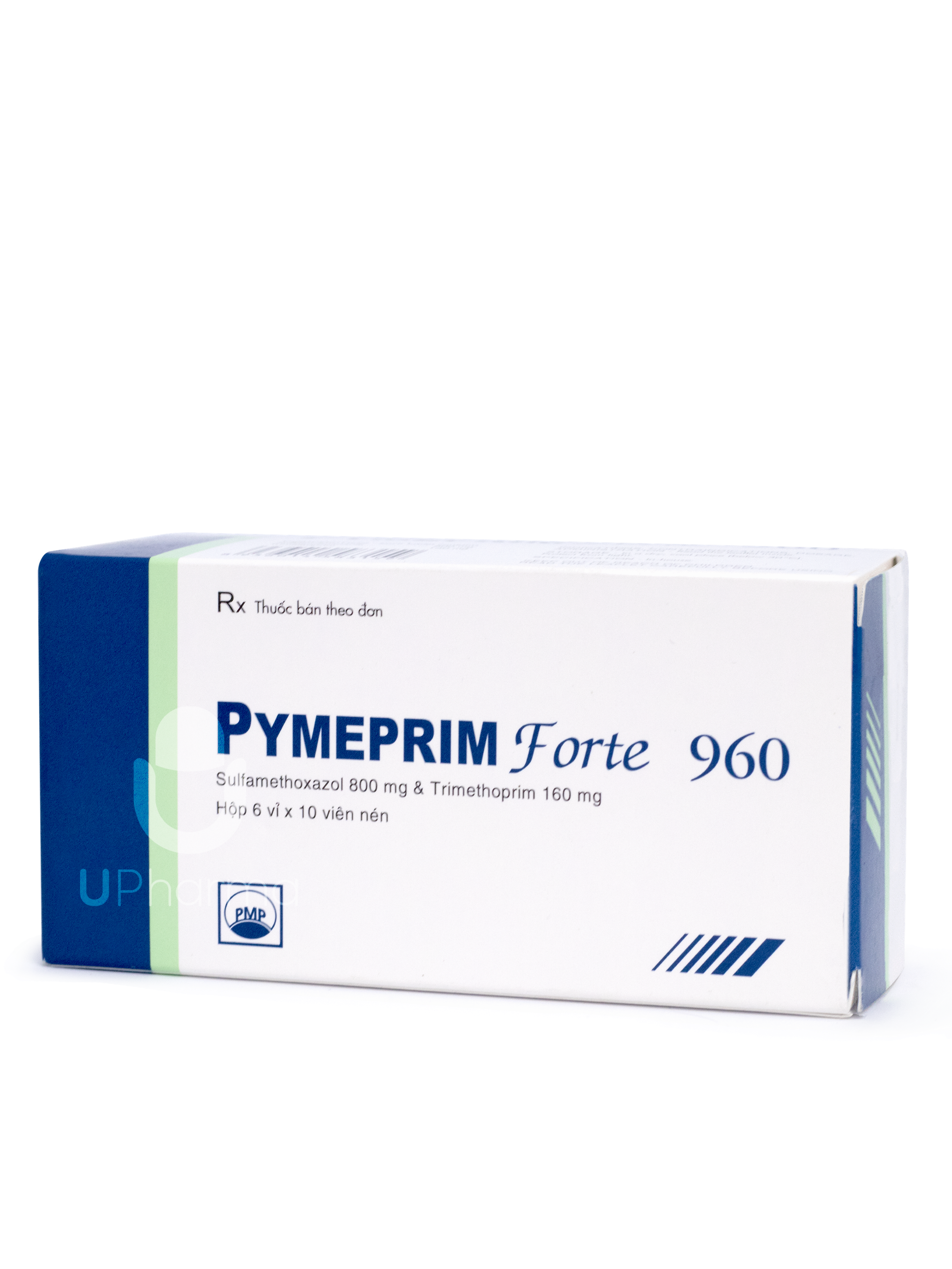 Thuốc Pymeprim Forte 800/160mg điều trị nhiễm khuẩn (Hộp 6 vỉ x 10 viên)