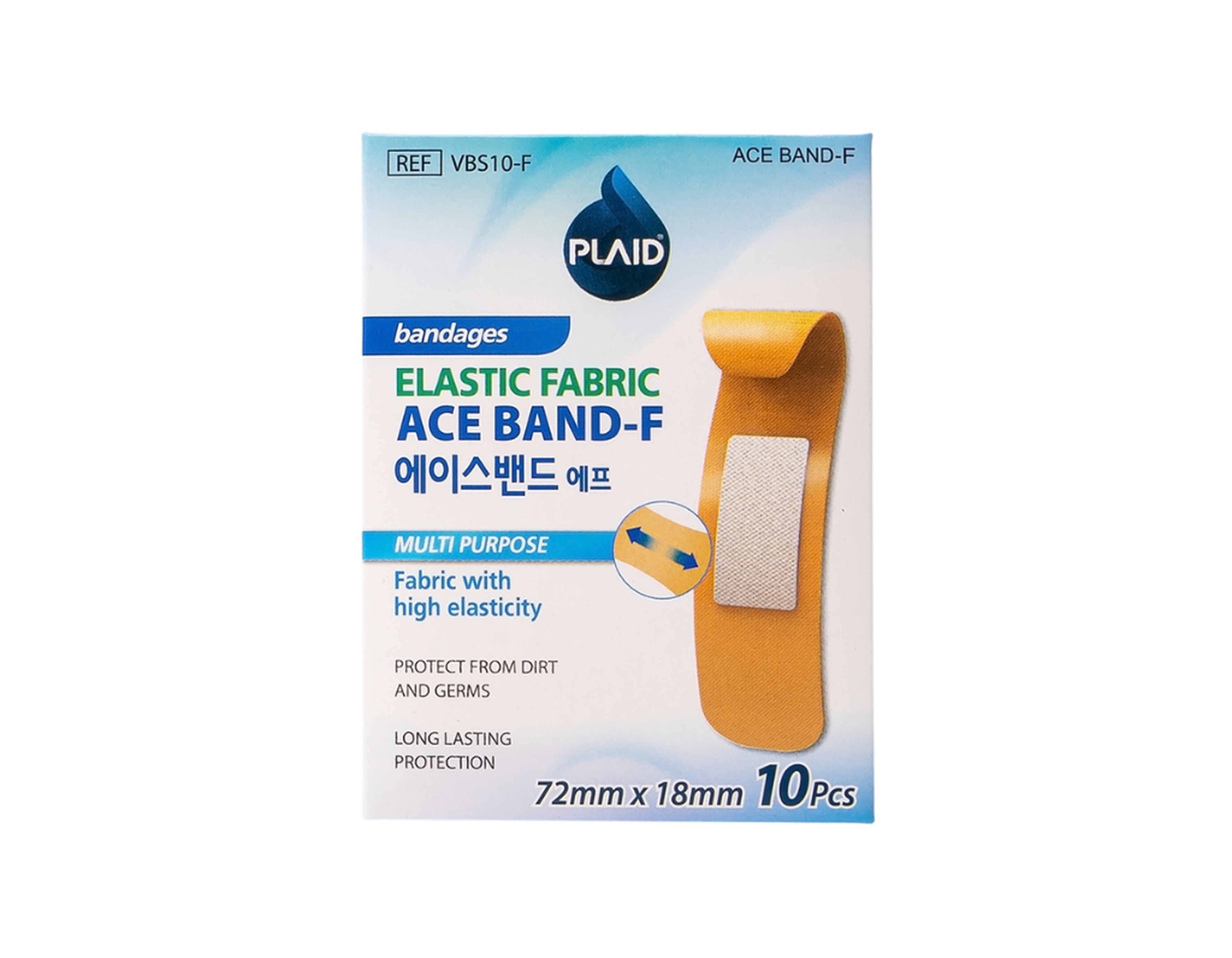Băng keo cá nhân vải ACE BAND-F giúp băng vết thương nhỏ hoặc vết xước trên da (Hộp 100 miếng 72x18mm) 