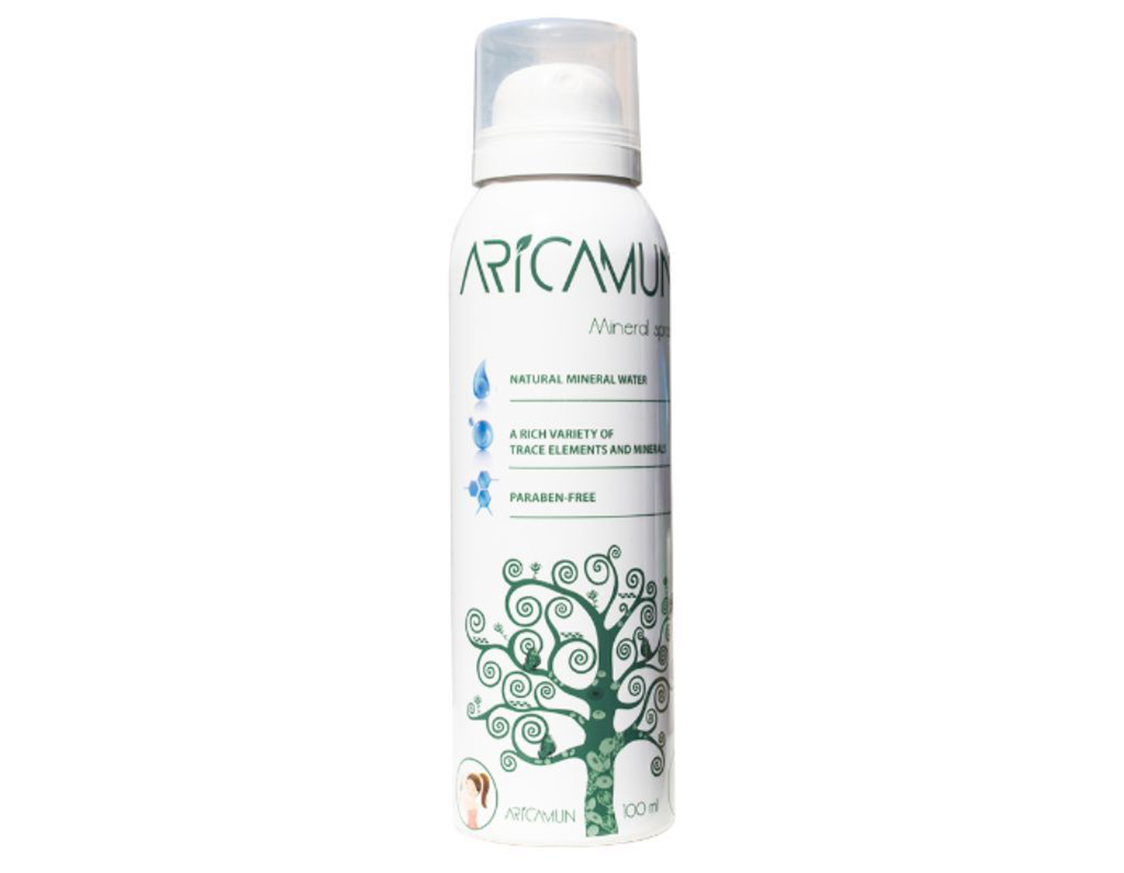 Xịt Khoáng Aricamun mineral spray cấp ẩm, kiểm soát nhờn mụn (Hộp 1 chai 100ml)