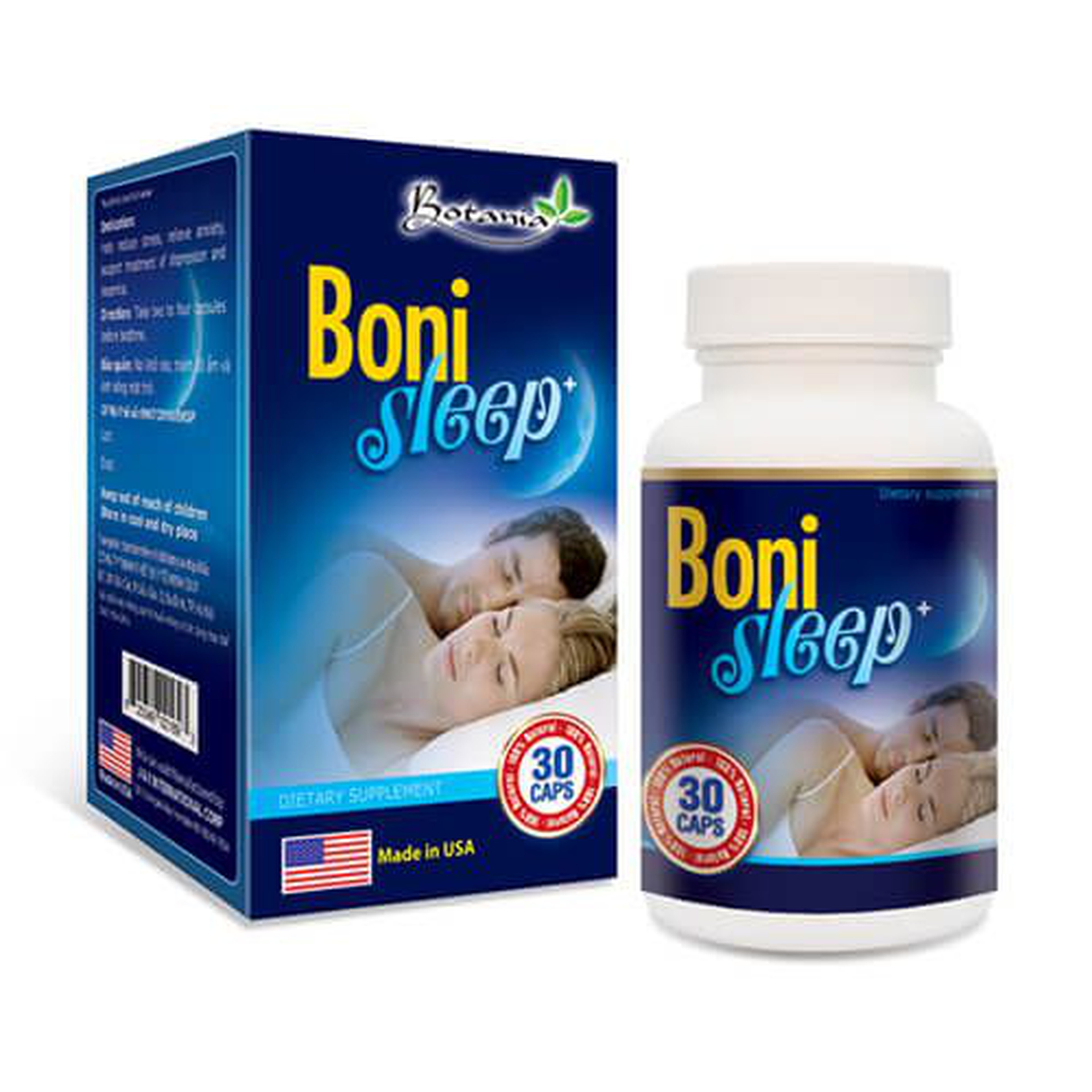 Viên uống Bonisleep Botania giúp an thần, giảm căng thẳng thần kinh (Hộp 30 viên)