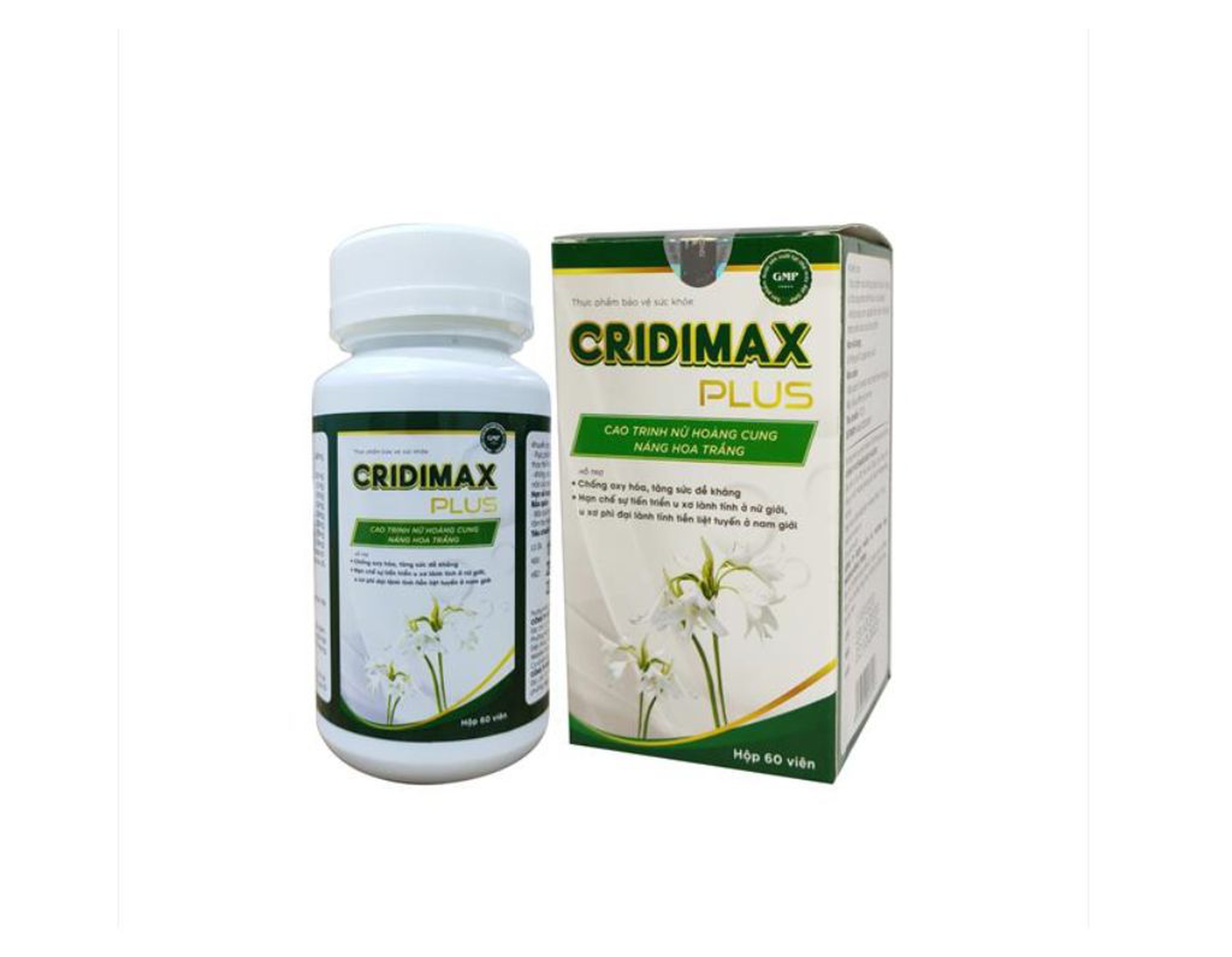 Cridimax Plus - Thực phẩm chức năng hỗ trợ điều trị ung thư hiệu quả (60 viên)